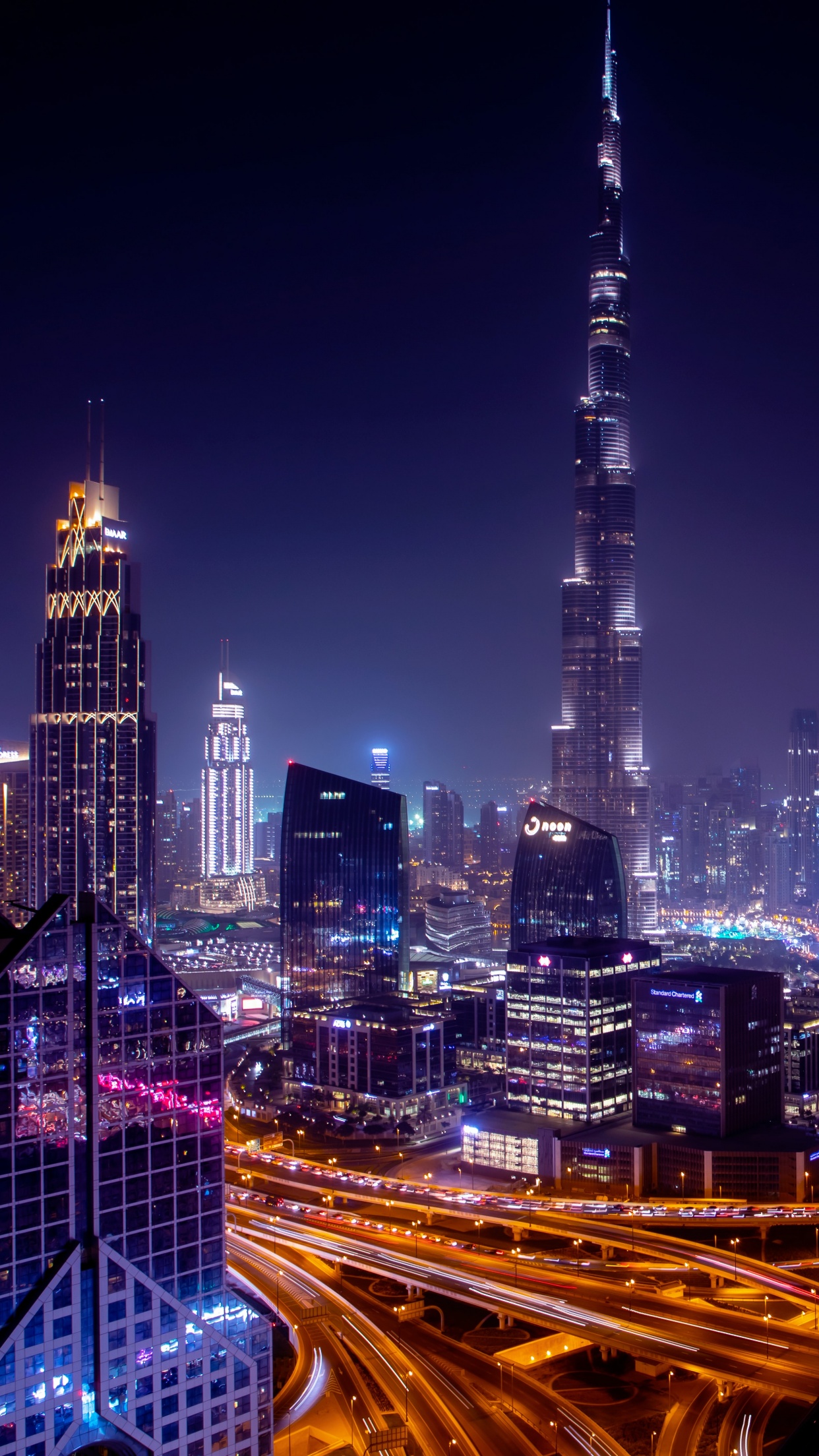 779249 4K, 5K, Emirates UAE, Dubai, Skyscrapers, Night - Rare Gallery HD  Wallpapers