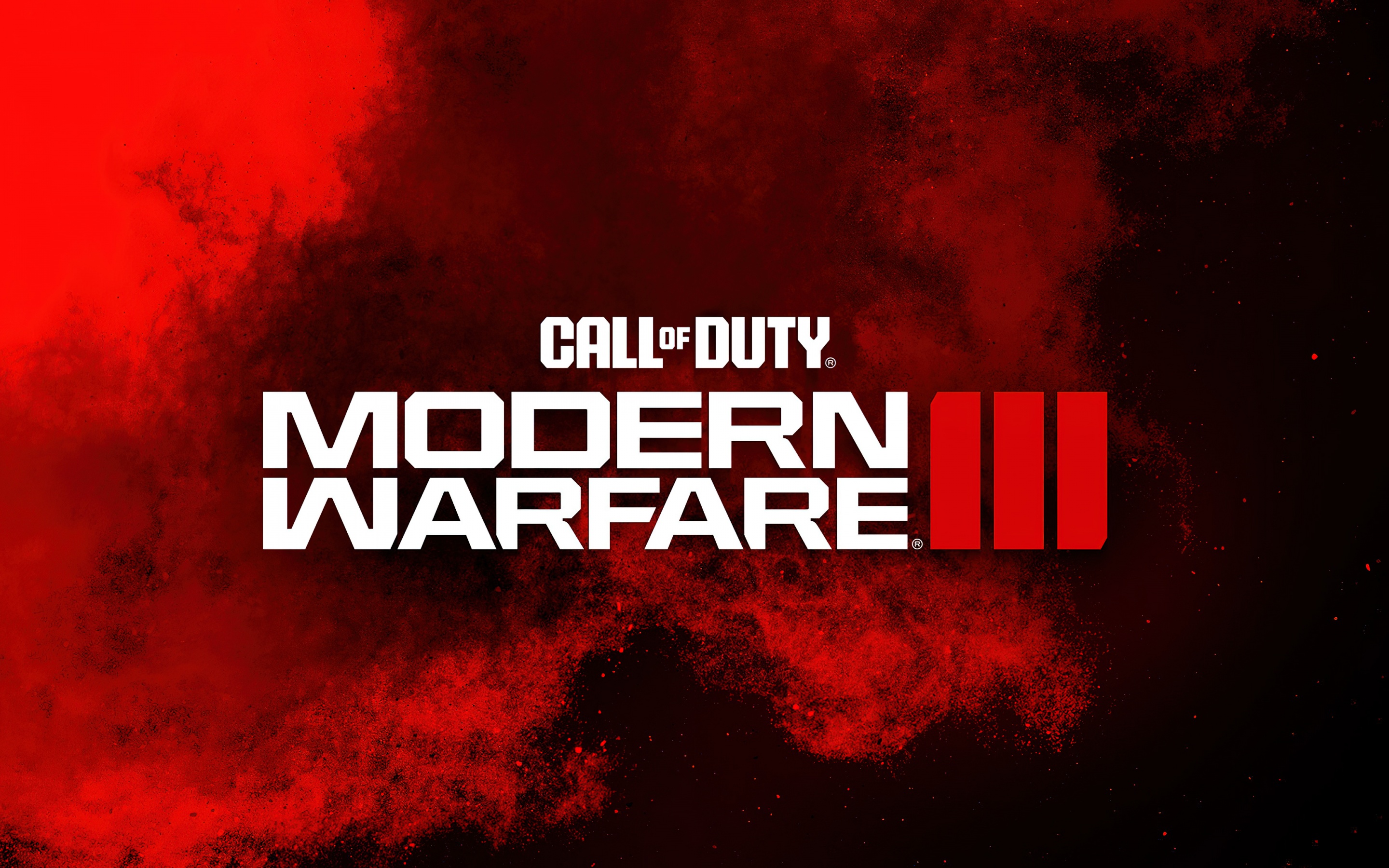 Call of Duty: Modern Warfare 3 Wallpaper 4K, Logo, 2023 Games