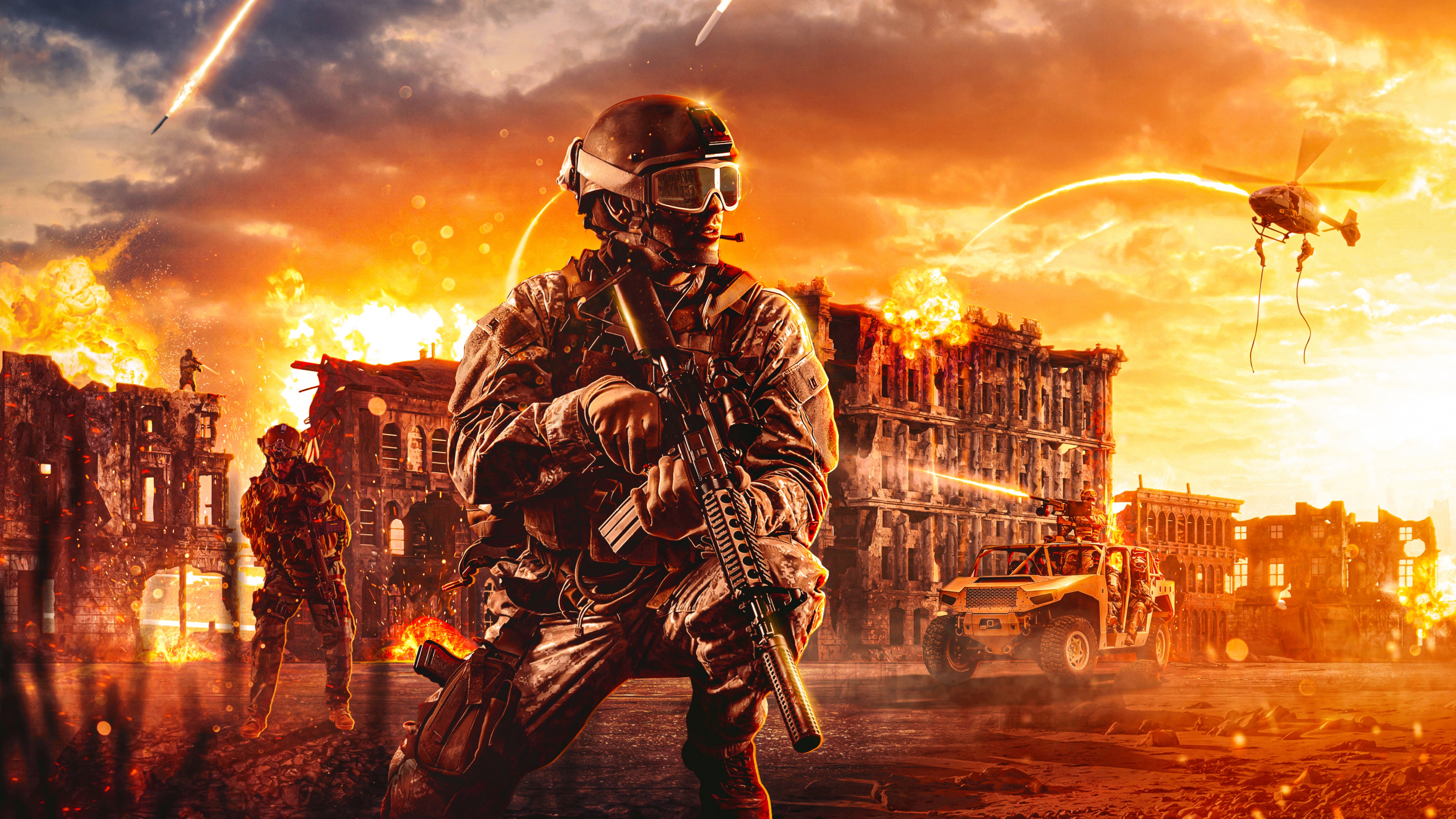 Call of Duty: Warzone 4K Wallpaper, Soldier, PlayStation 4 ...