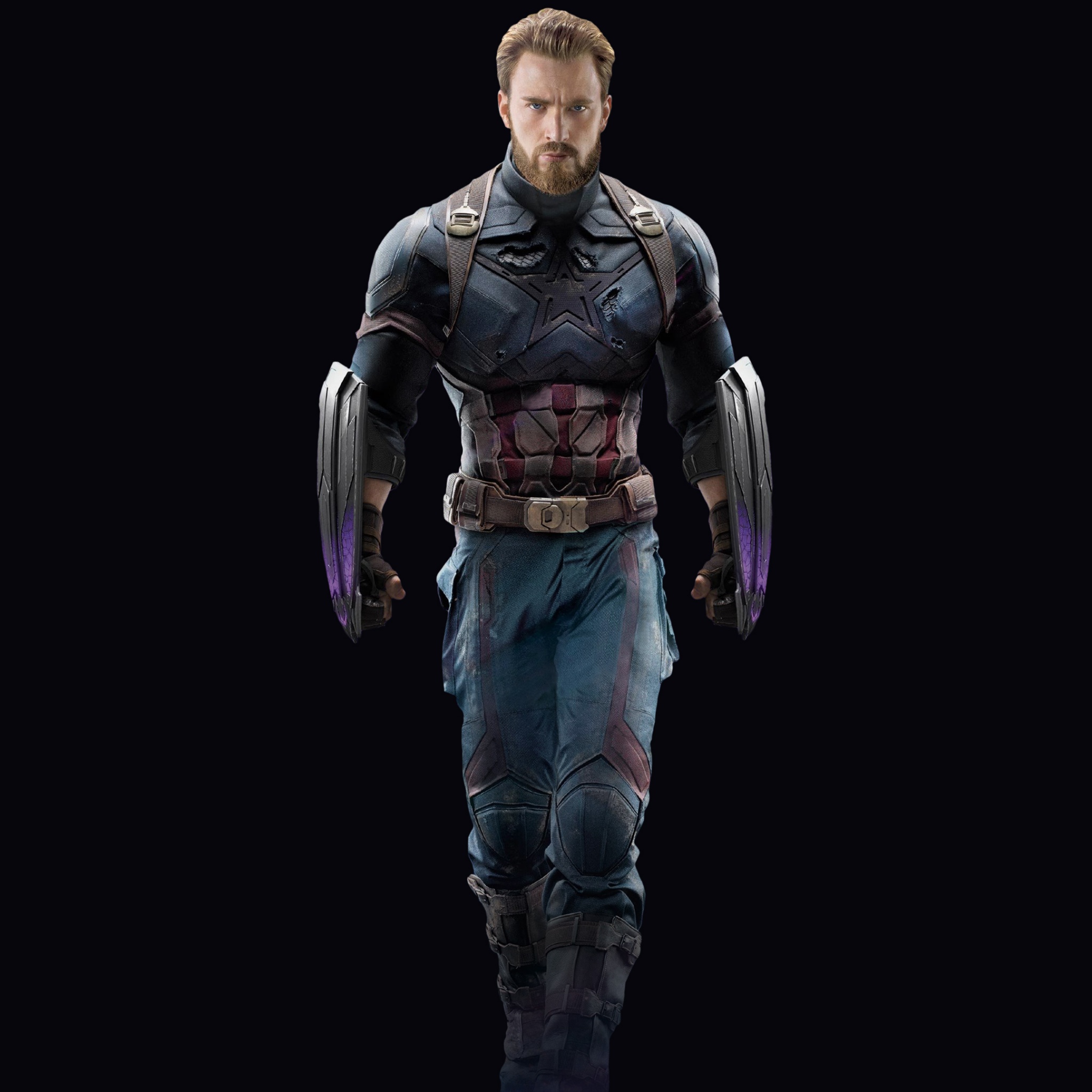 Captain America Wallpaper 4K, Avengers: Infinity War, Black/Dark, #4198