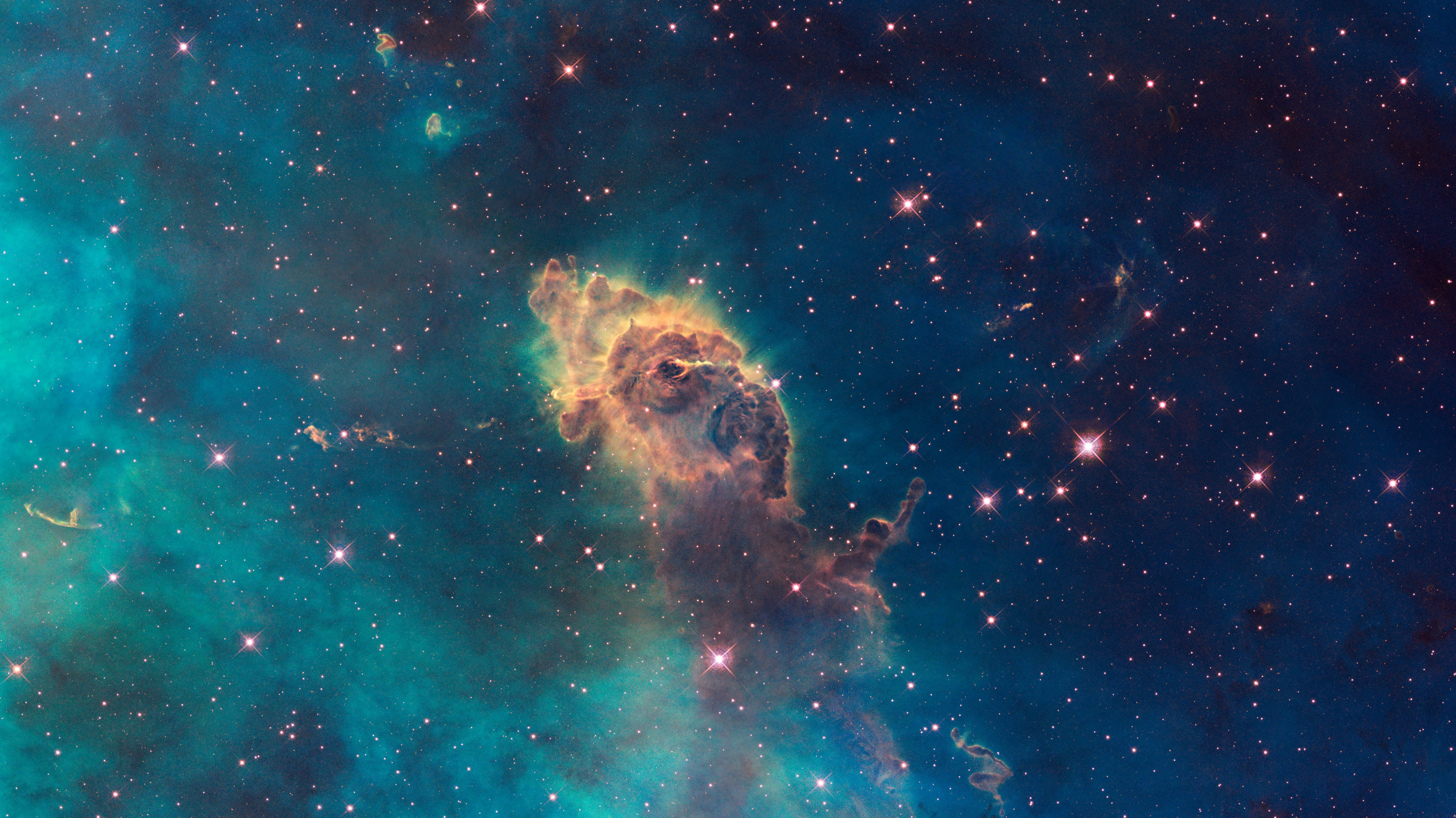 Cosmic Cliffs in the Carina Nebula NIRCam and MIRI Composite Image