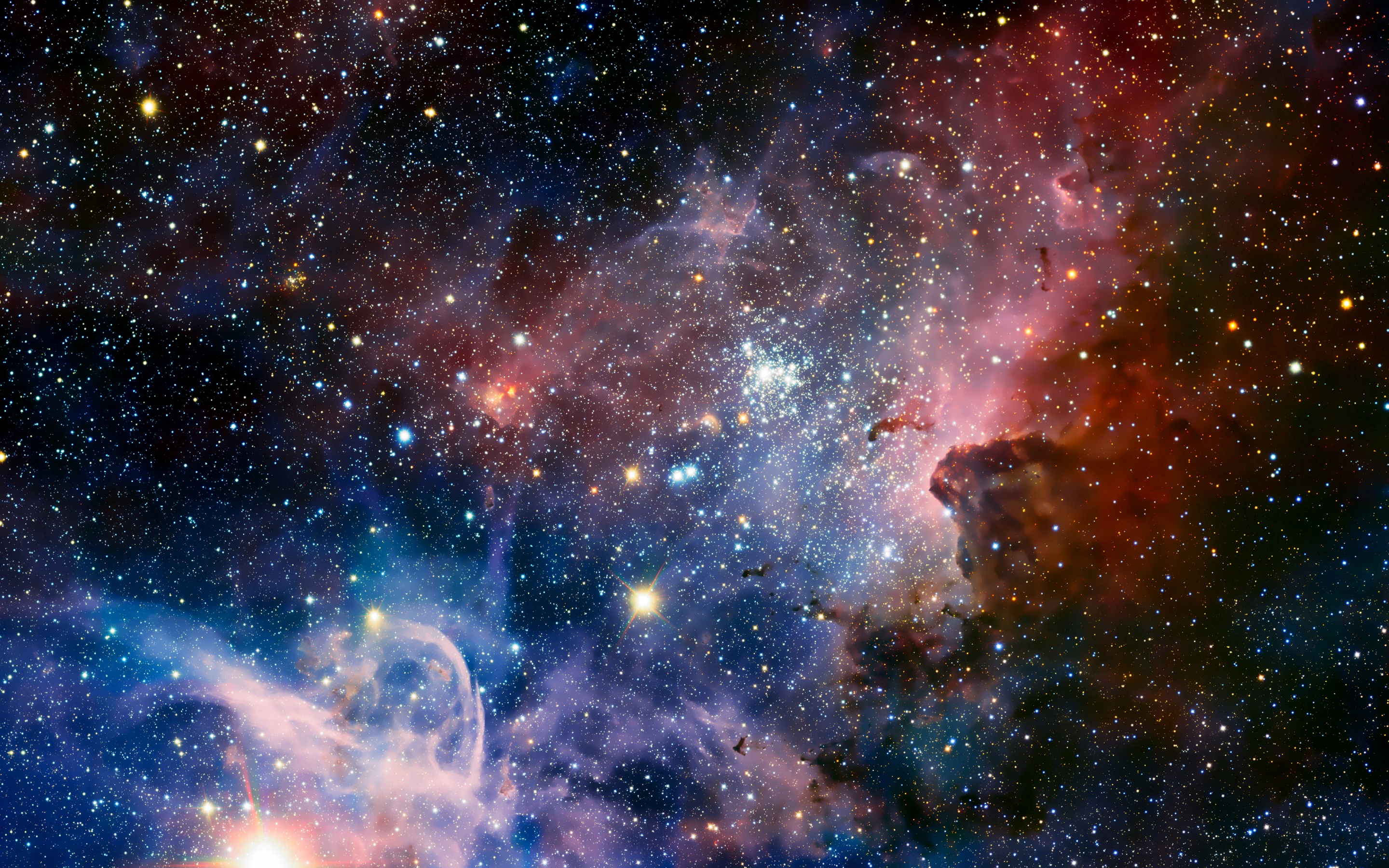 Carina Nebula Wallpaper 4K, Star formation, Astronomy