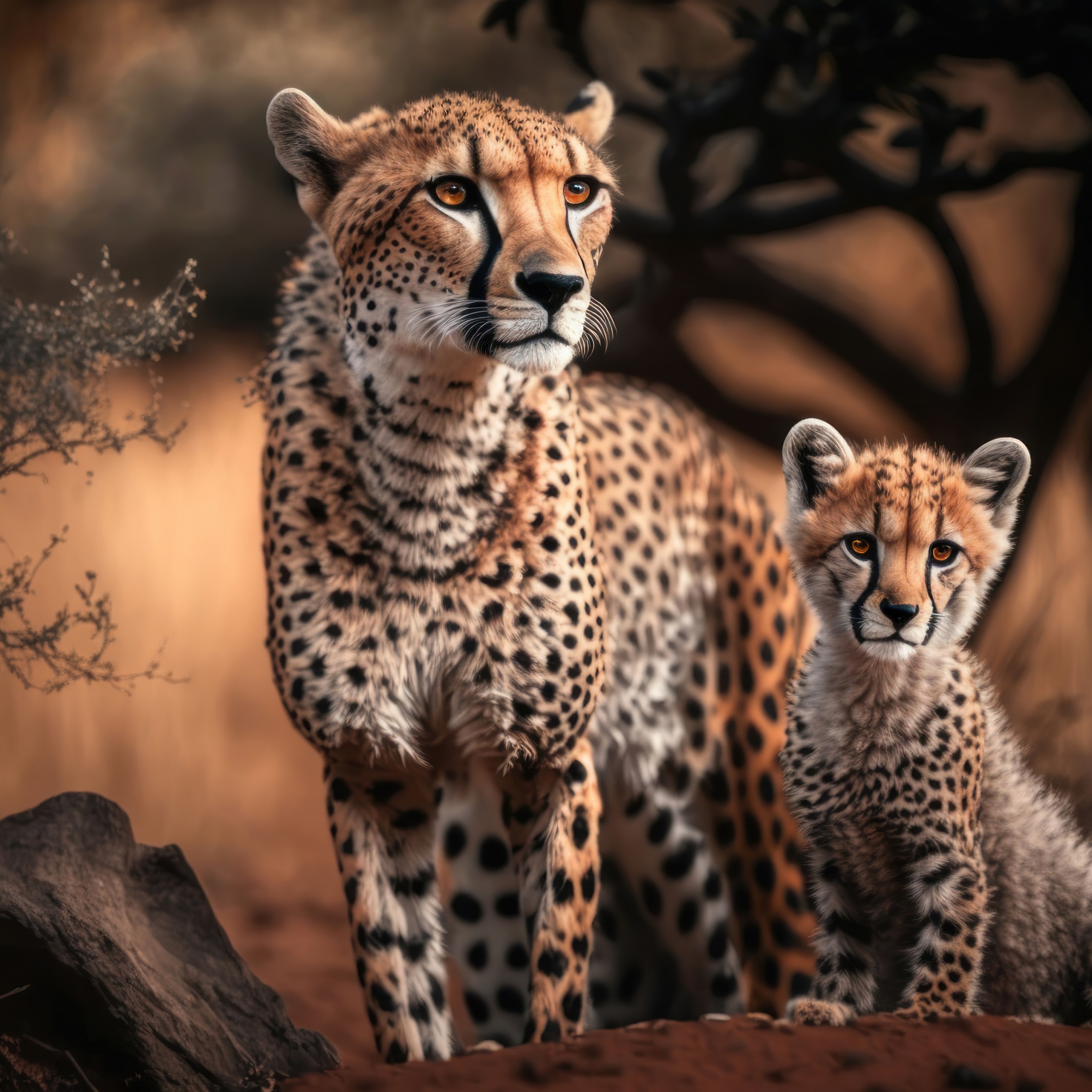 Download Cheetahs In A Cute Galaxy Wallpaper  Wallpaperscom