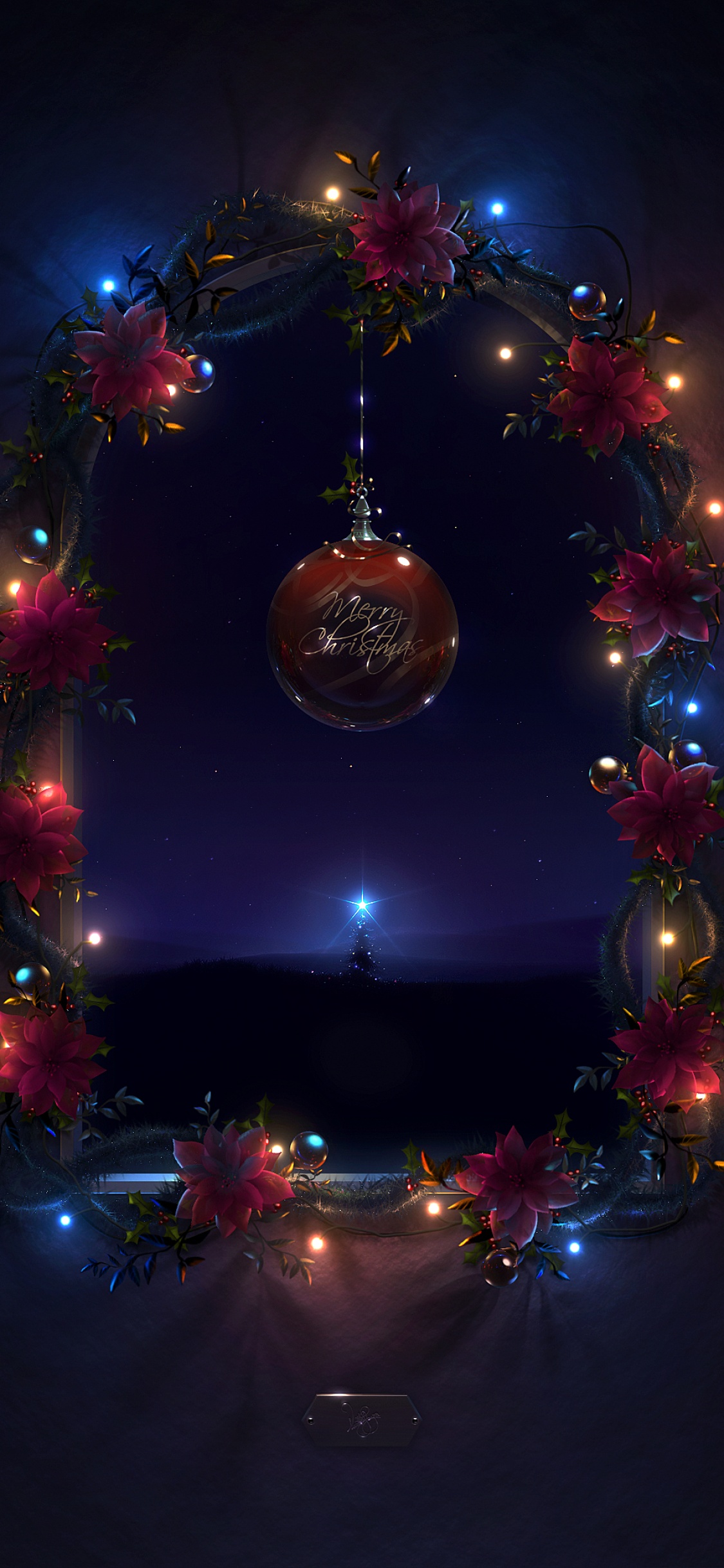 Night Scene Merry Christmas Background Wallpaper Image For Free Download   Pngtree