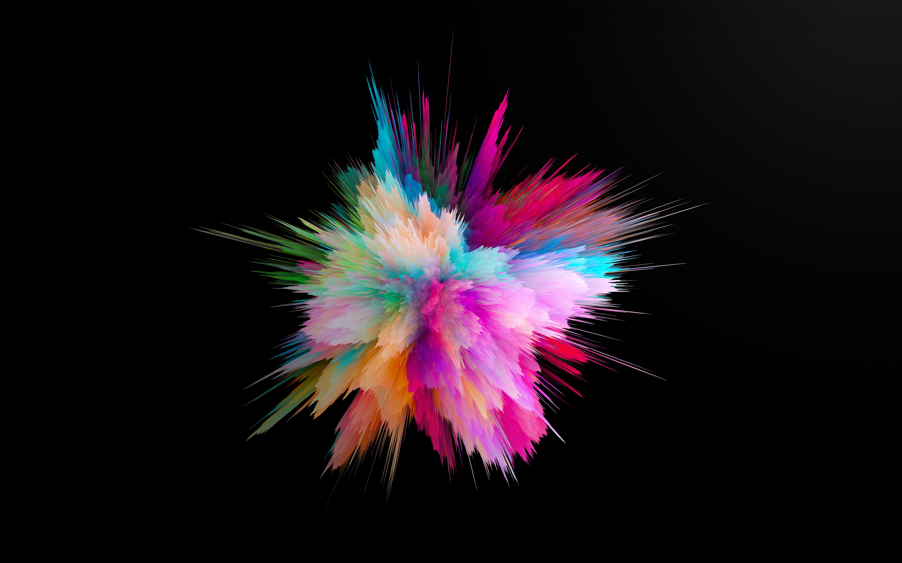 Color burst Wallpaper 4K, Colorful, Explosion, Abstract, #6654