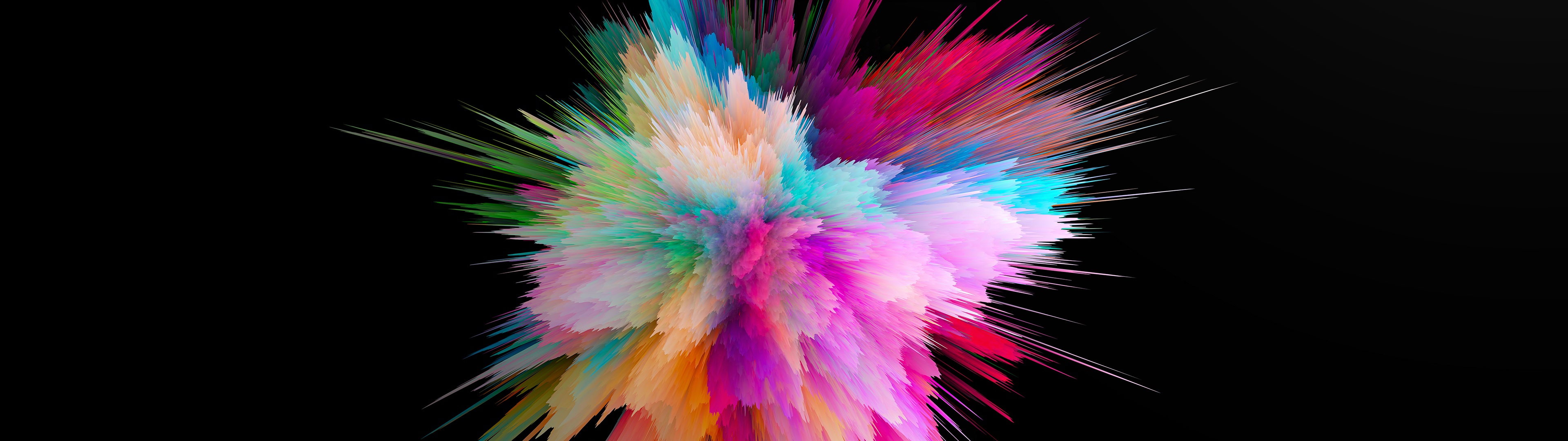 Color burst Wallpaper 4K, Colorful, Explosion, Abstract, #6654