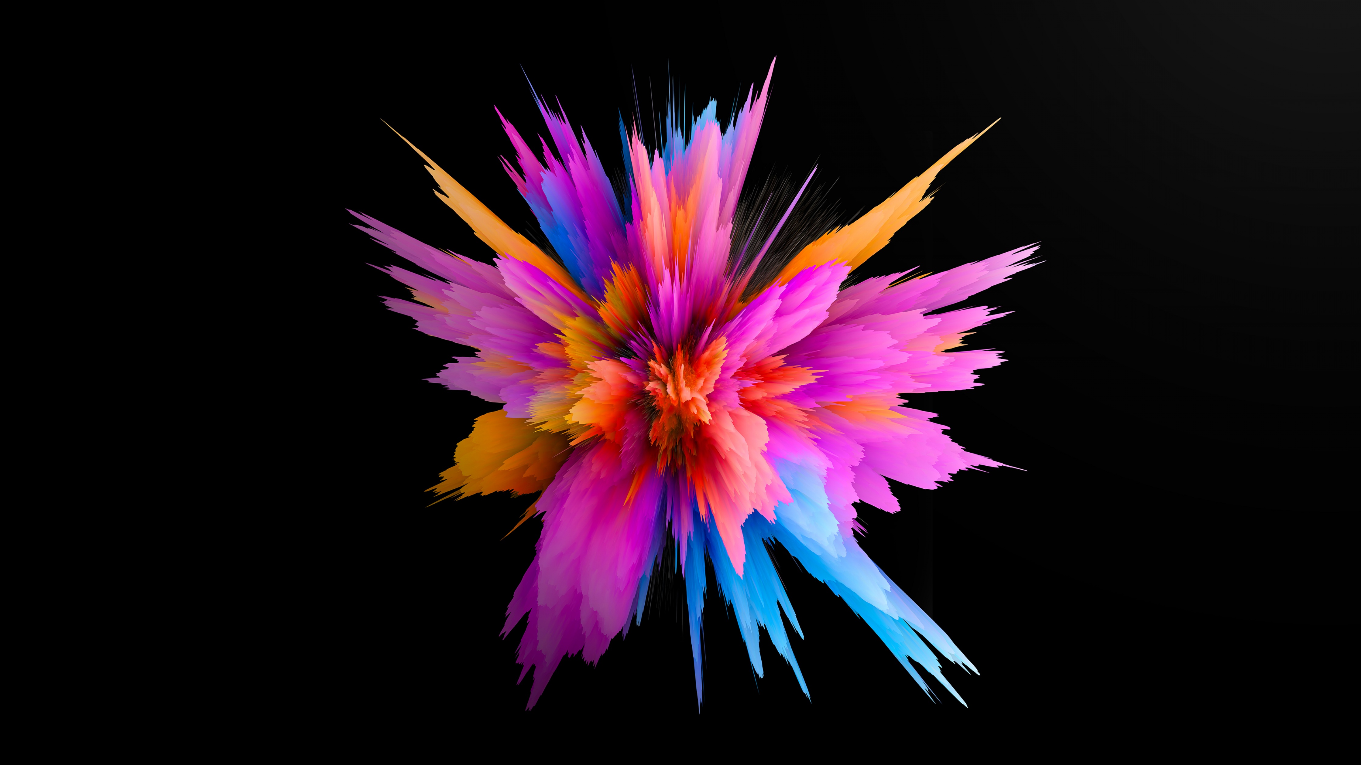 Color burst Wallpaper 4K, Colorful, Explosion, Abstract, #6652