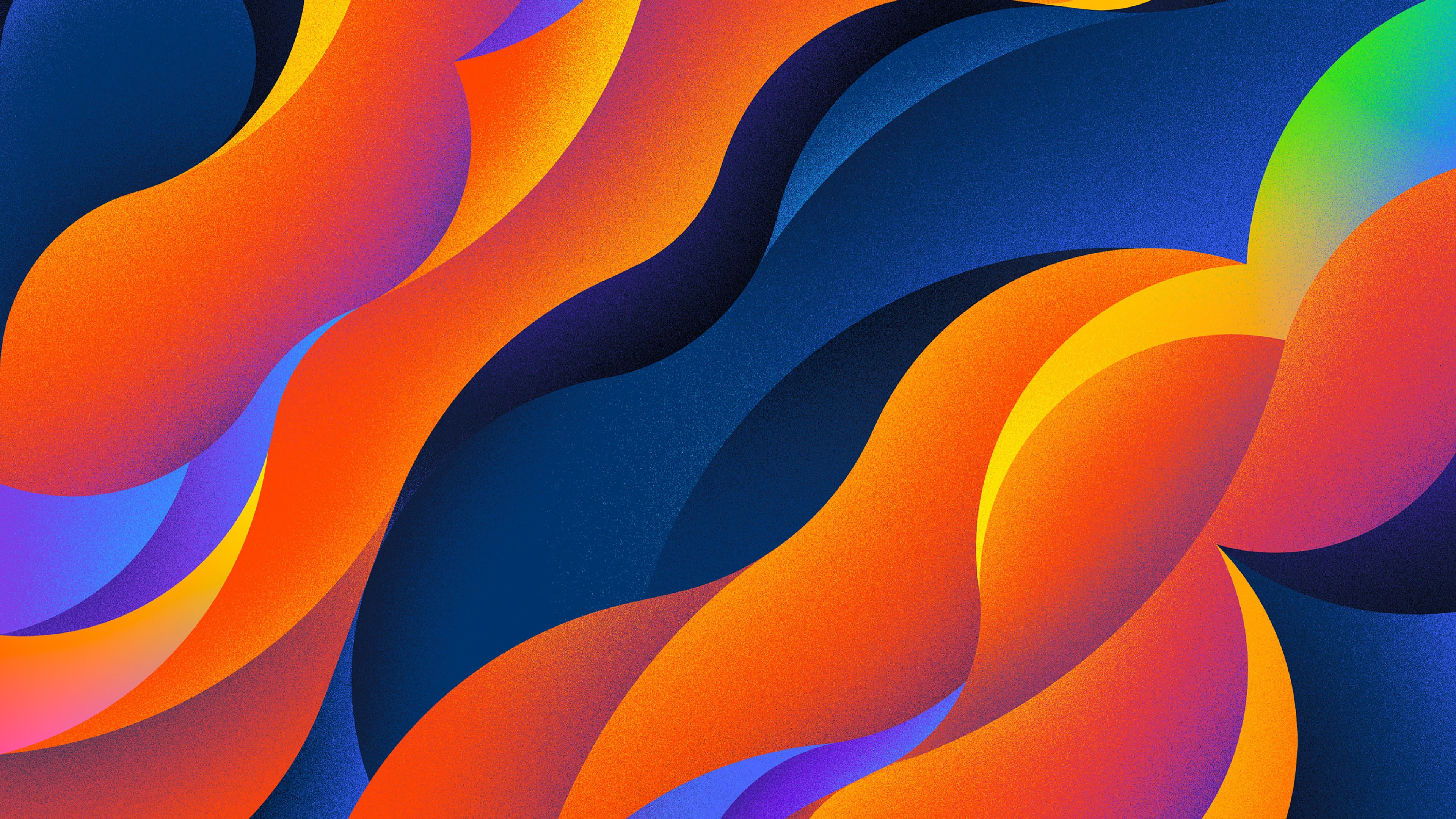 Spectrum Colorful Waves Tunnel 4K Ultra HD Mobile Wallpaper