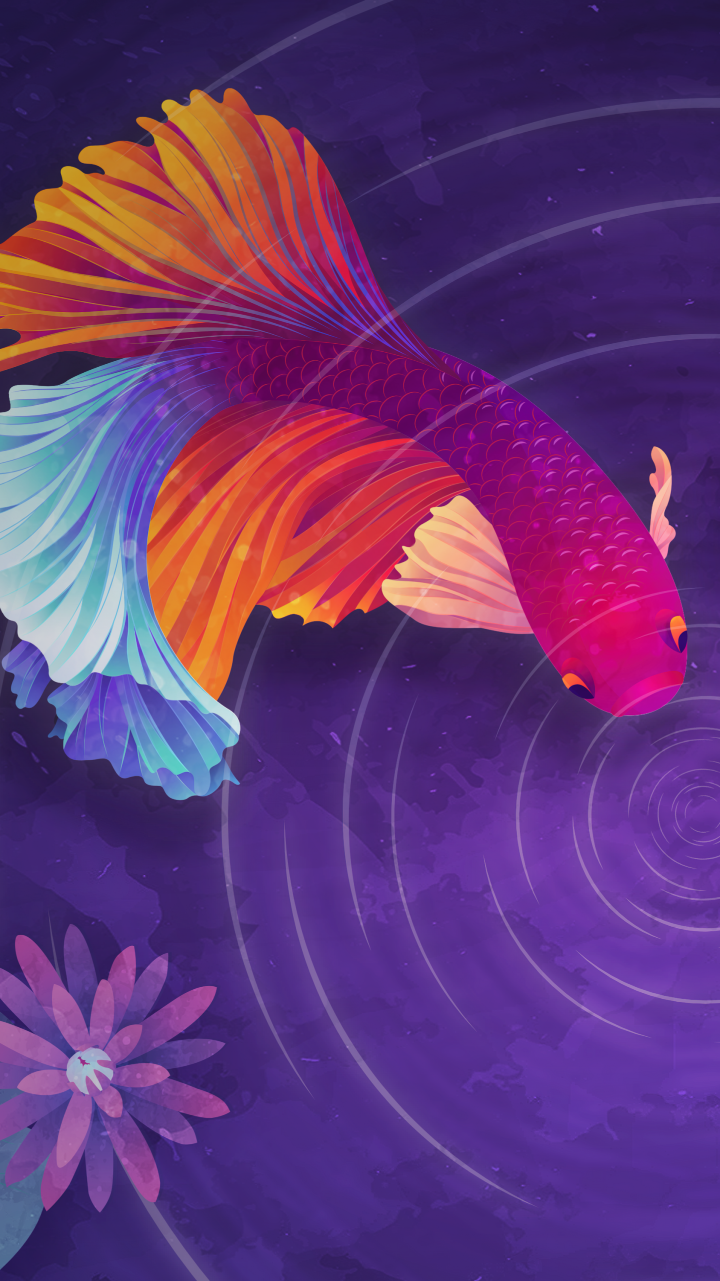 Colorful fish Wallpaper 4K, Ripple, Fantasy, #7591