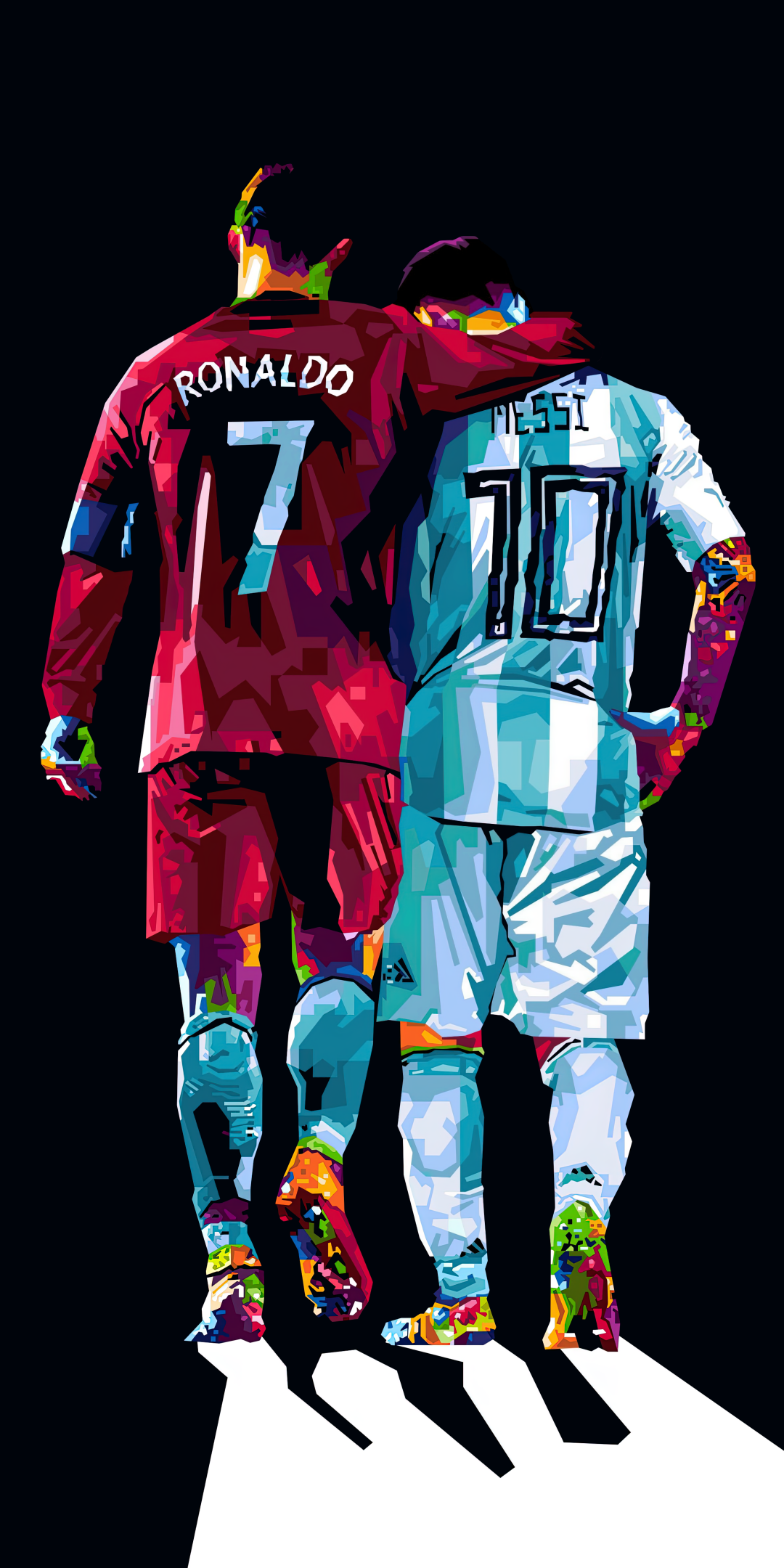 Cristiano Ronaldo Wallpaper 4K, Lionel Messi, Pop Art