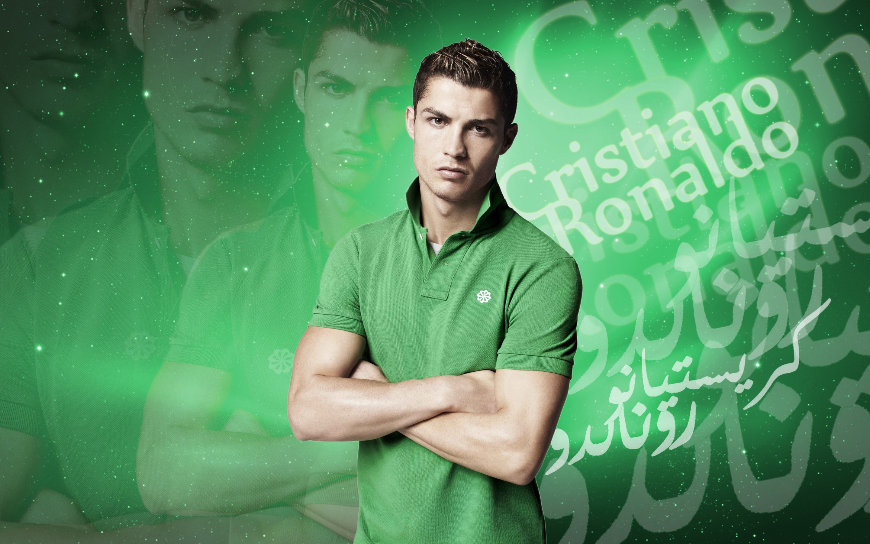 Cristiano Ronaldo Wallpaper 4K, Green, 5K