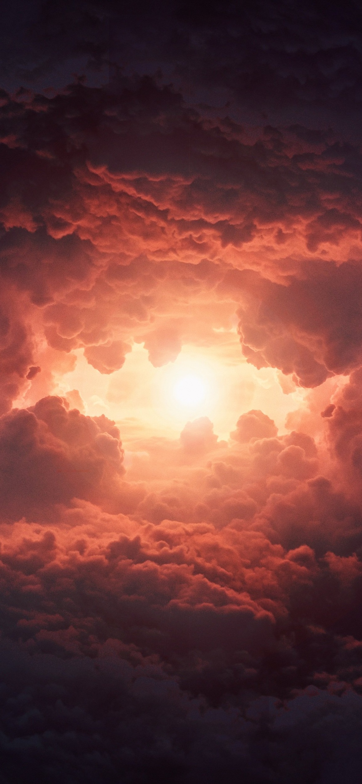 Abstract view created from colorful clouds 4K wallpaper download