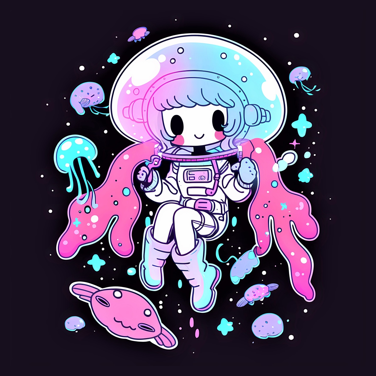 girl in space suit wallpaper