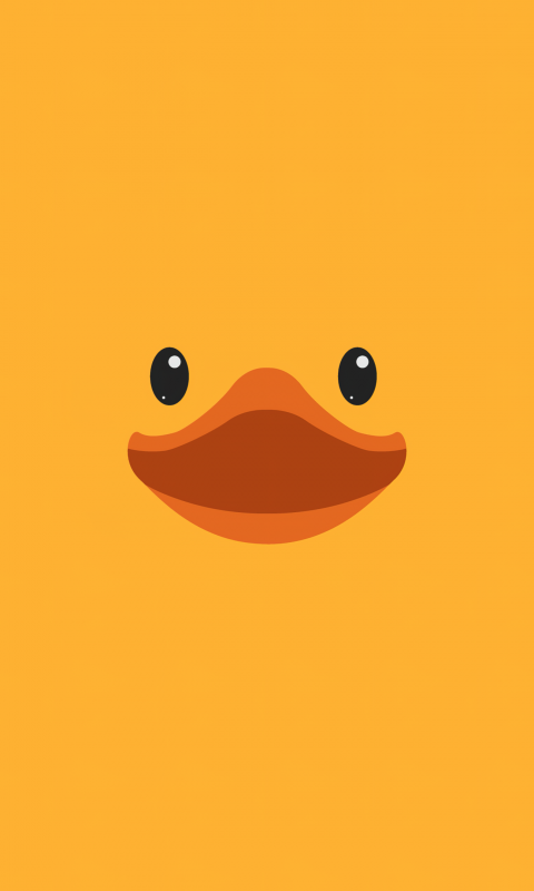 Cute duck Wallpaper 4K, Rubber Ducky Day, Duck face