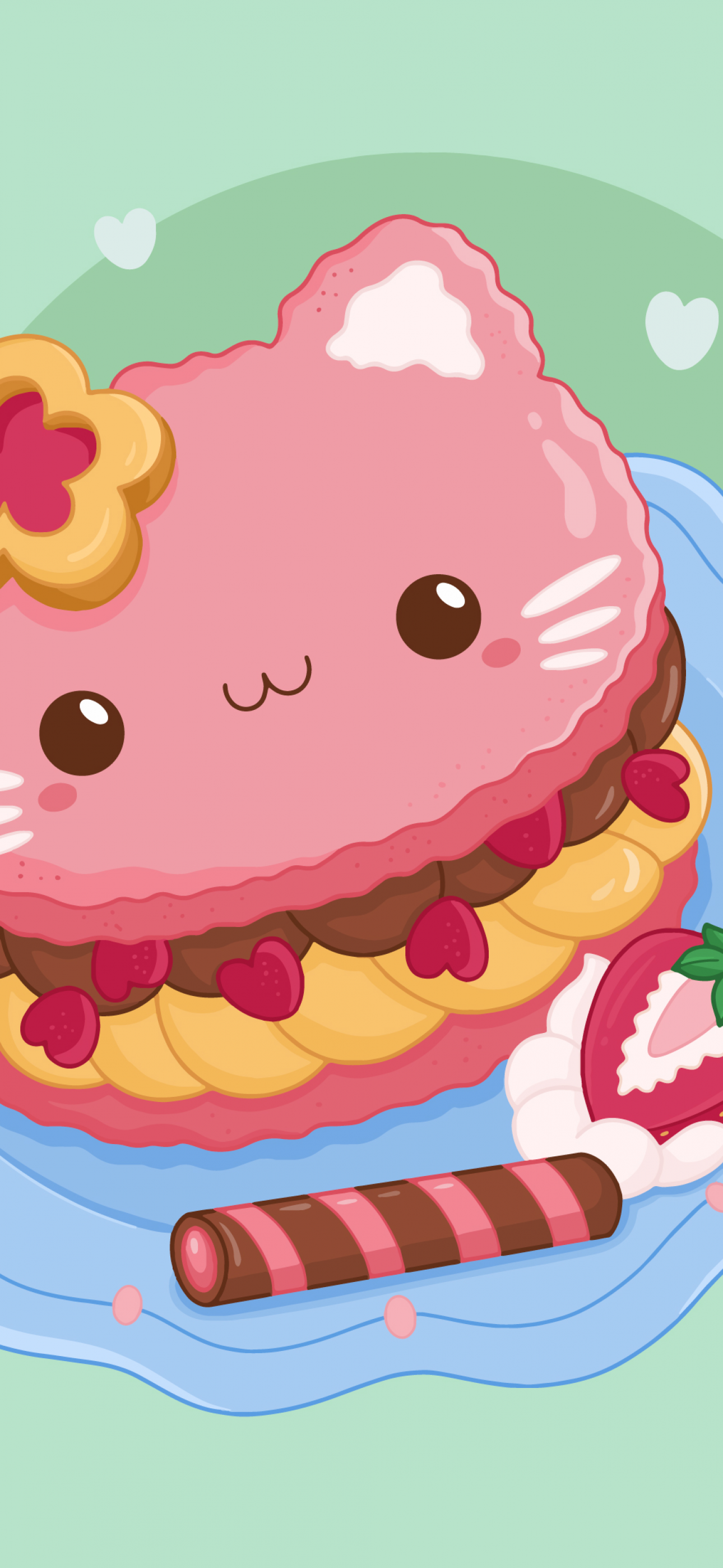 Cute food Wallpaper 4K, Kawaii food, Cute, #10106