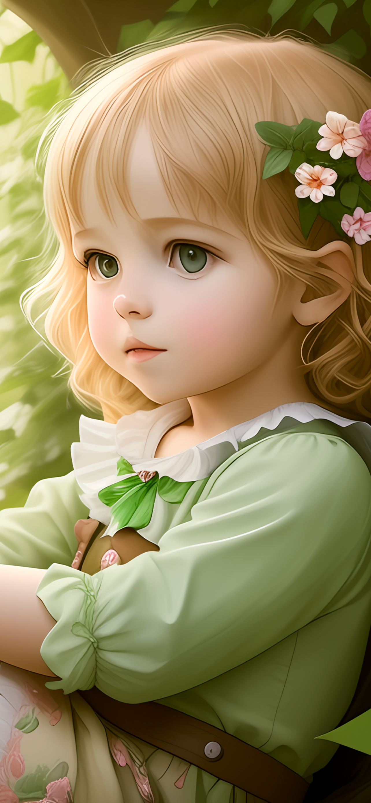 Cute Little Doll Girl Waiting Her Love HD Love Wallpaper