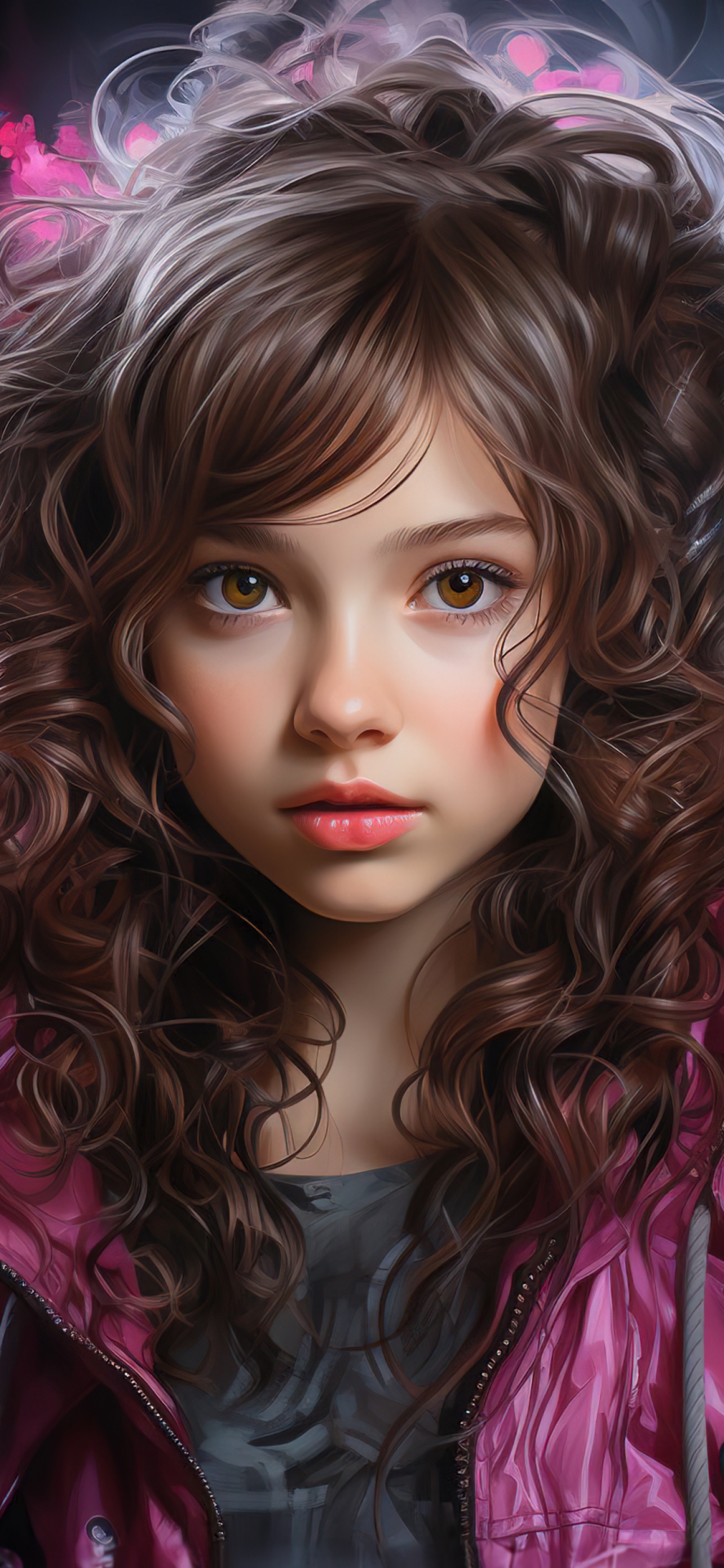 Download wallpaper 1125x2436 black angel, cute, anime girl, art, iphone x,  1125x2436 hd background, 15859
