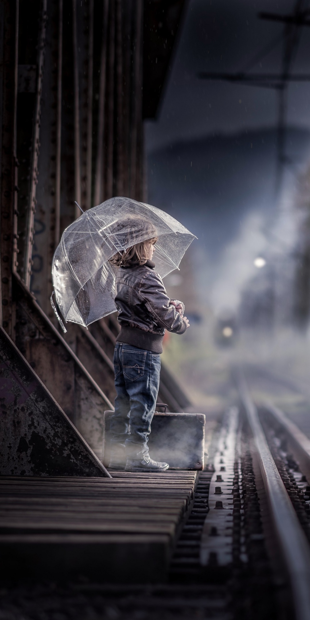 🔥 Red Umbrella In The Rain Photo Editing Background | CBEditz
