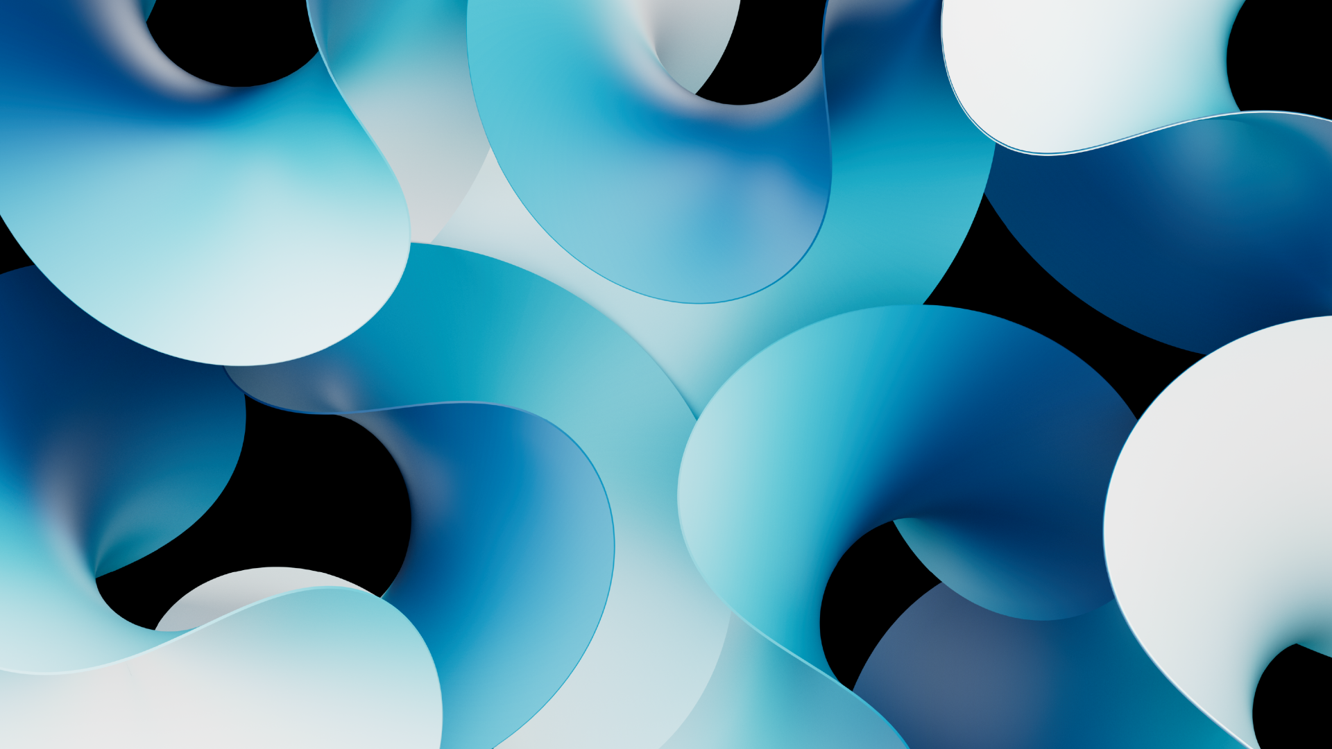 Cyan blue abstract Wallpaper 4K, Abstract curves, Blue curves