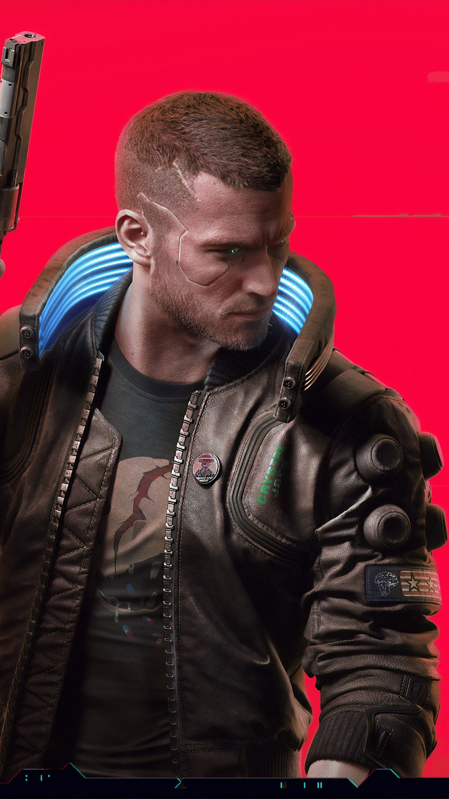 Cyberpunk 77 Wallpaper 4k Character V Red Background Xbox Series X Games 1862