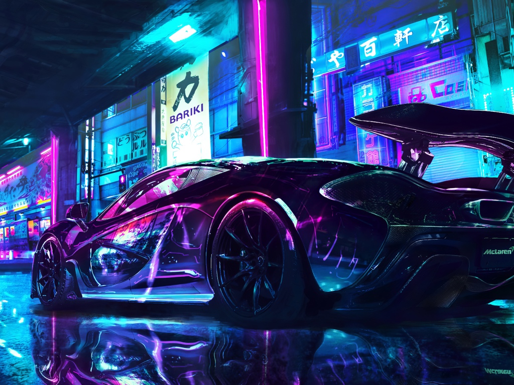 Cyberpunk Wallpaper K Mclaren Supercars Neon Art Cars | My XXX Hot Girl