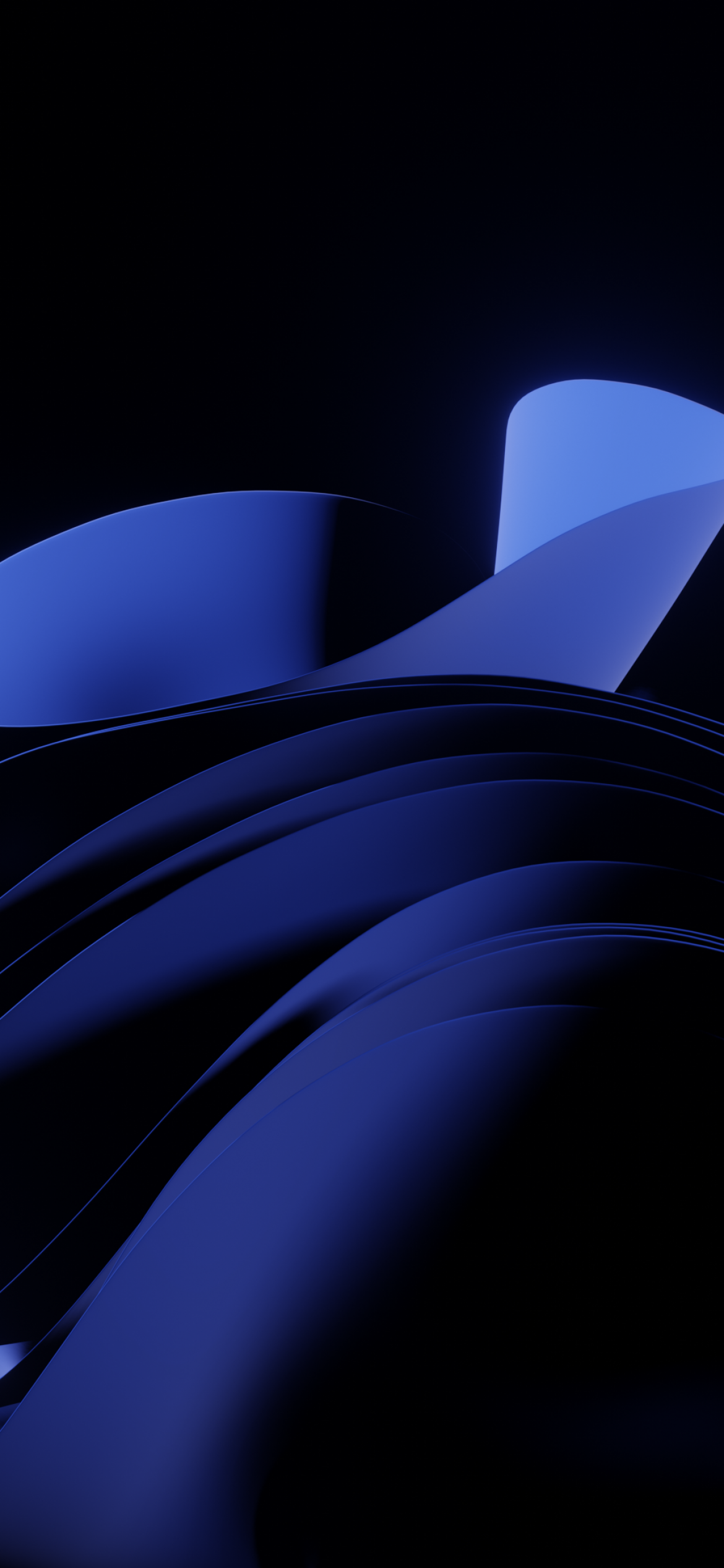 Dark blue Windows 11 Bloom 4K Wallpaper