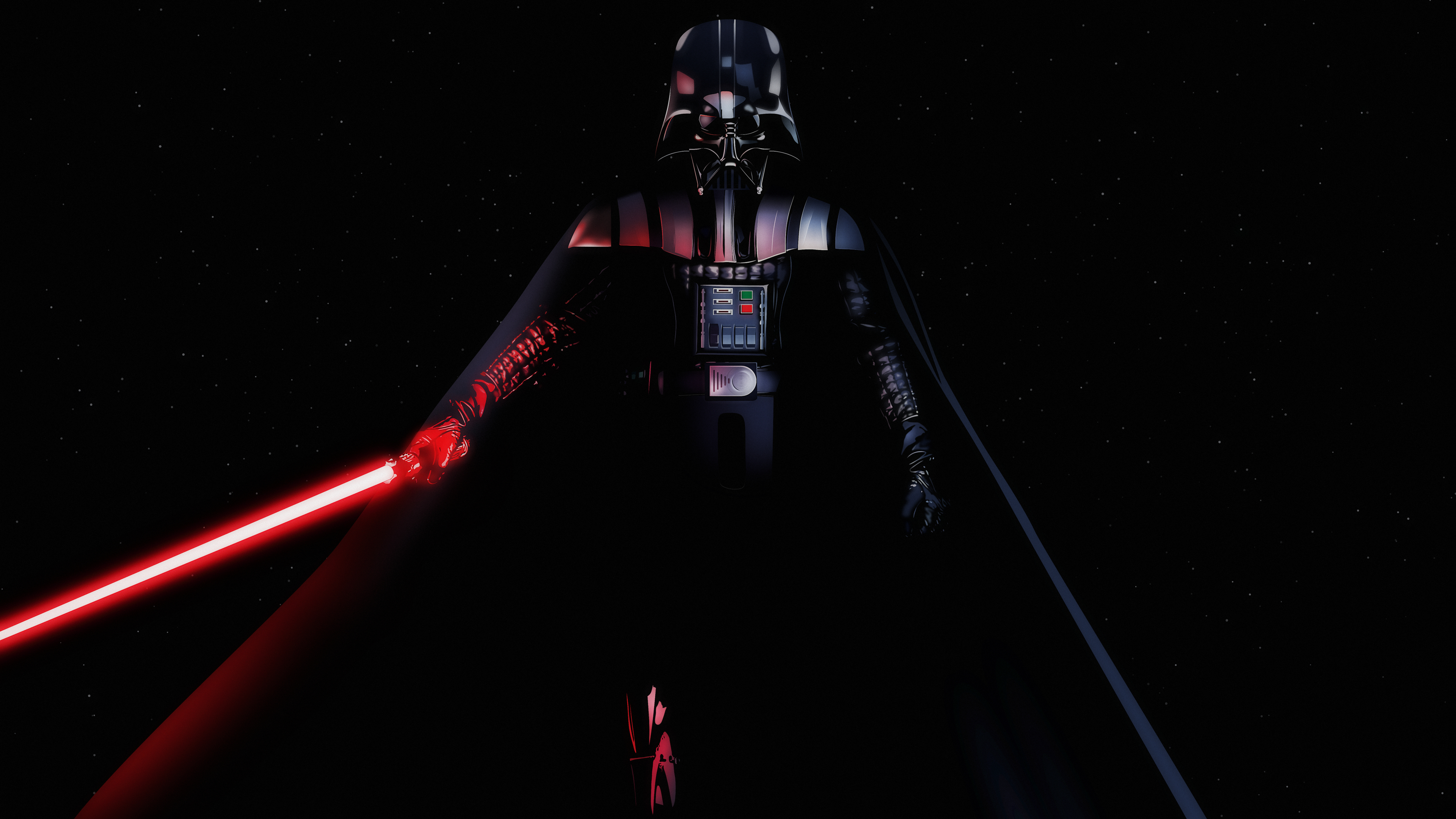 Darth Vader Wallpaper 4K, Black background, Graphics CGI, #4971