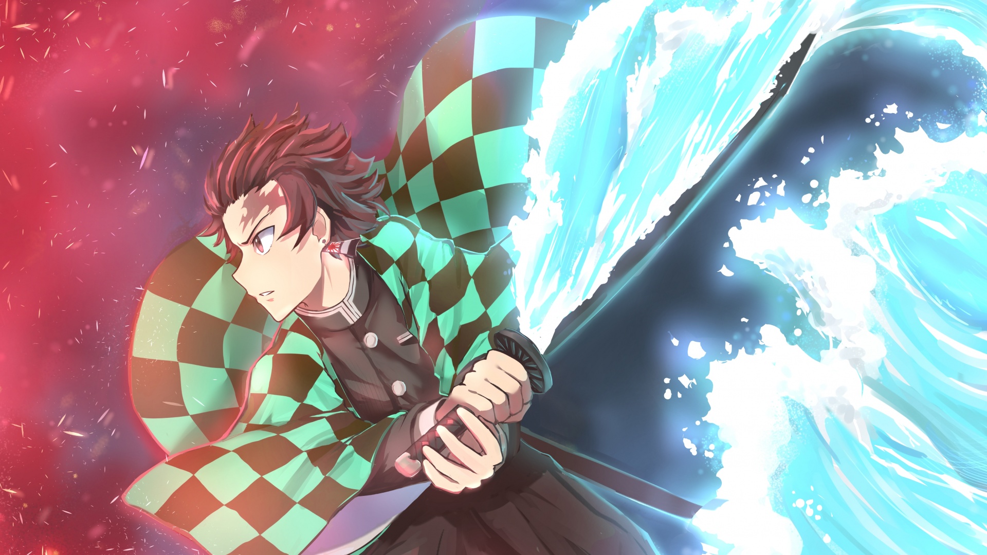 Demon Slayer Tanjiro Kamado With Sword With Blue Background 4K 8K HD Anime  Wallpapers, HD Wallpapers