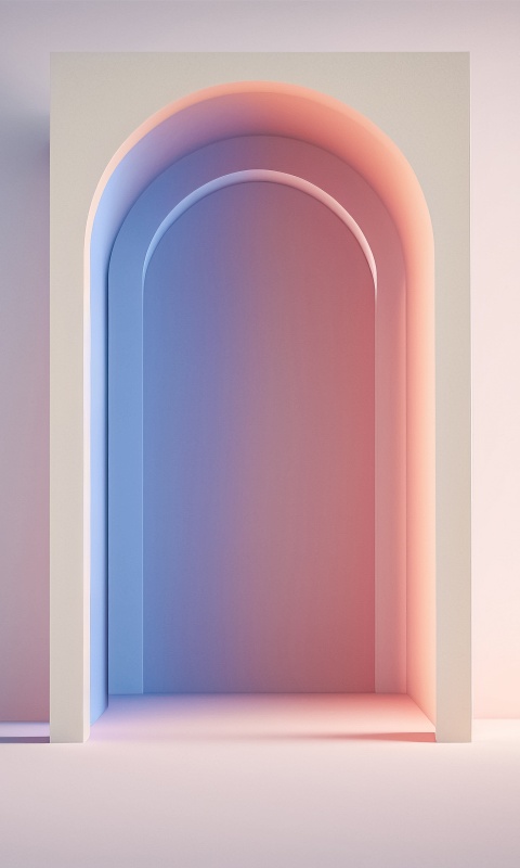 Doorway Wallpaper 4K, Architecture, Gradient background