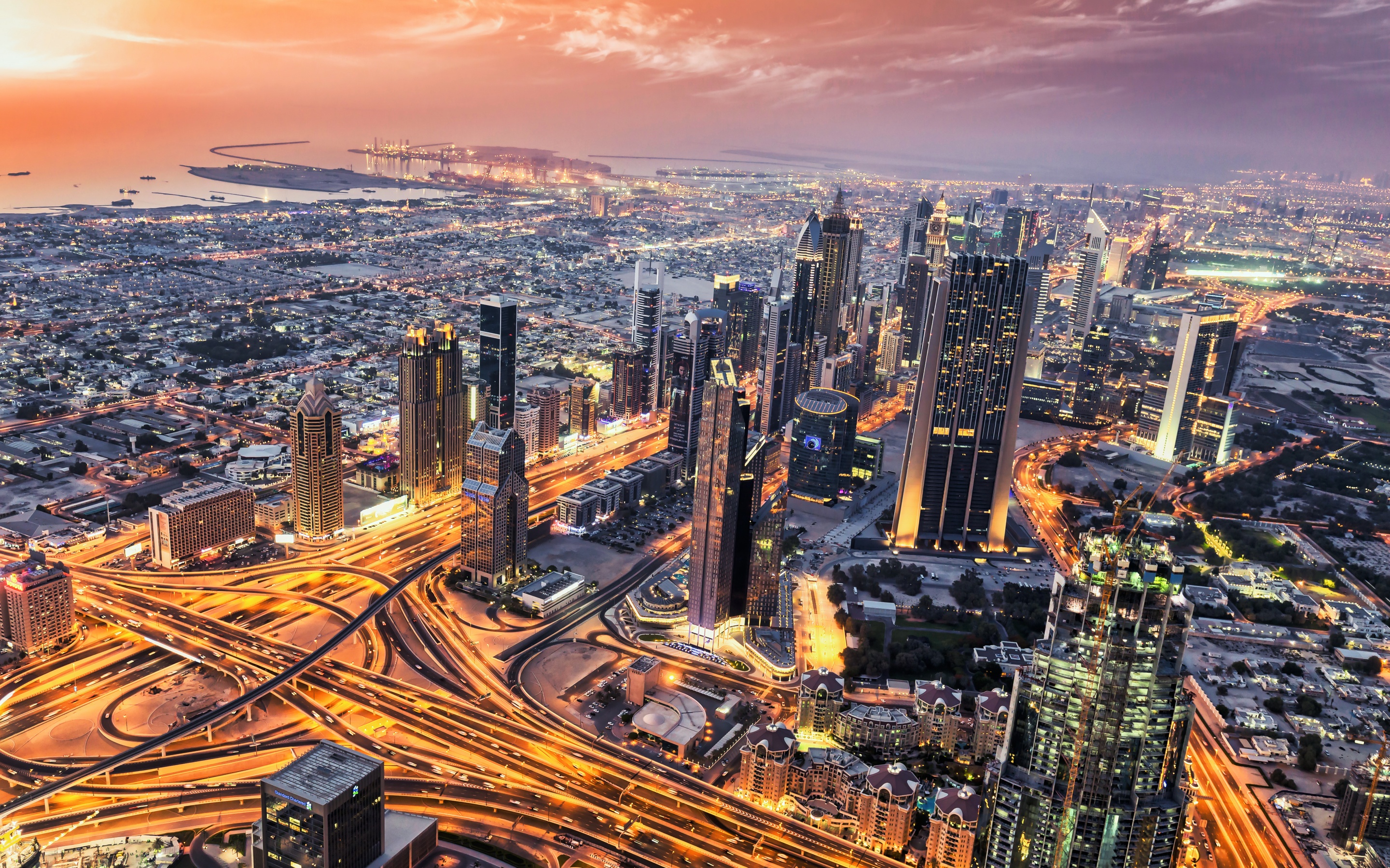 Dubai Wallpaper 4K, Aerial view, Cityscape, World, #7278