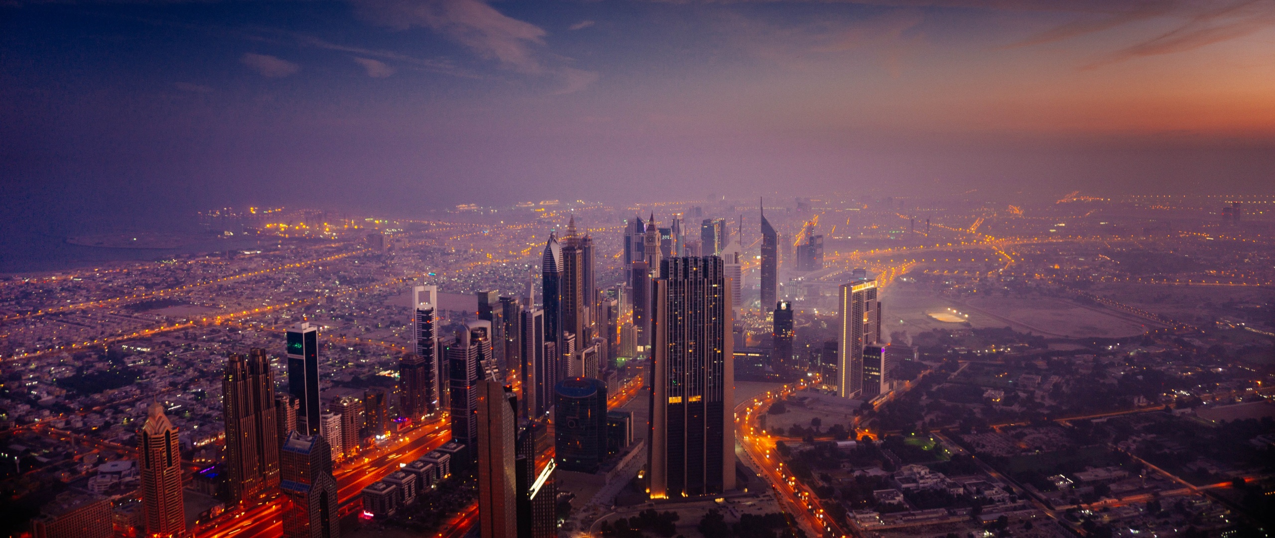 Dubai City Skyline Wallpaper 4K, Cityscape, Aerial view, World, #4925