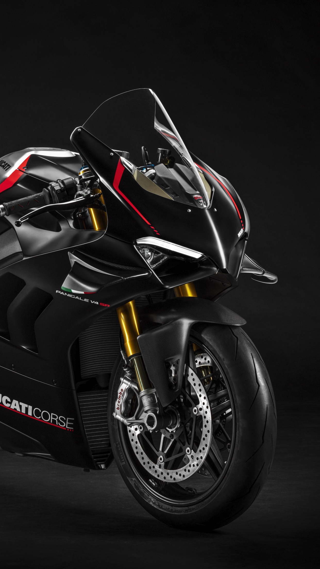 Ducati Panigale V4 SP Wallpaper 4K, 2021, Dark background, Black/Dark, #3377
