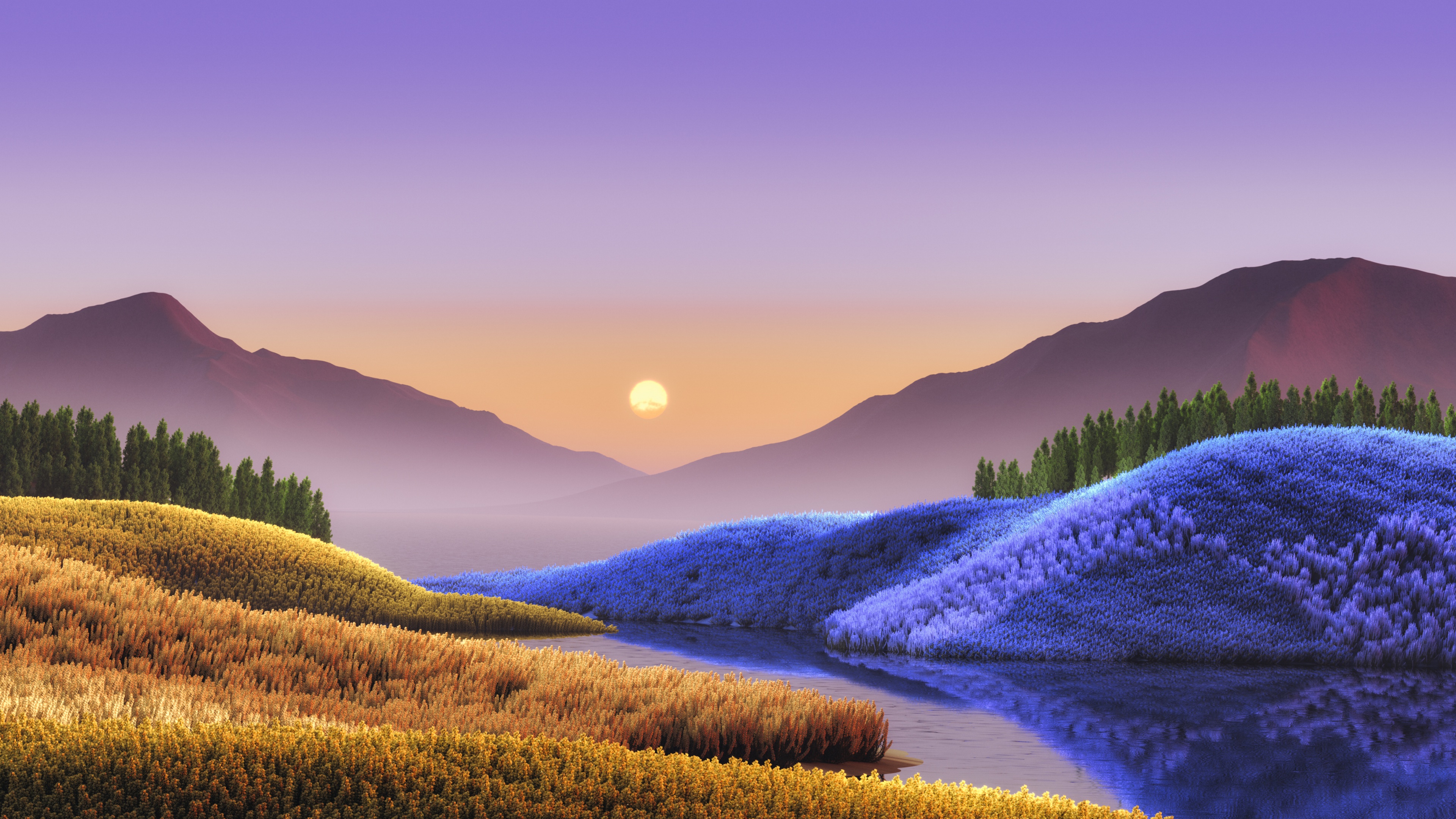 1366x768 Resolution Sunset Artistic Landscape 4k New 1366x768 Resolution  Wallpaper - Wallpapers Den