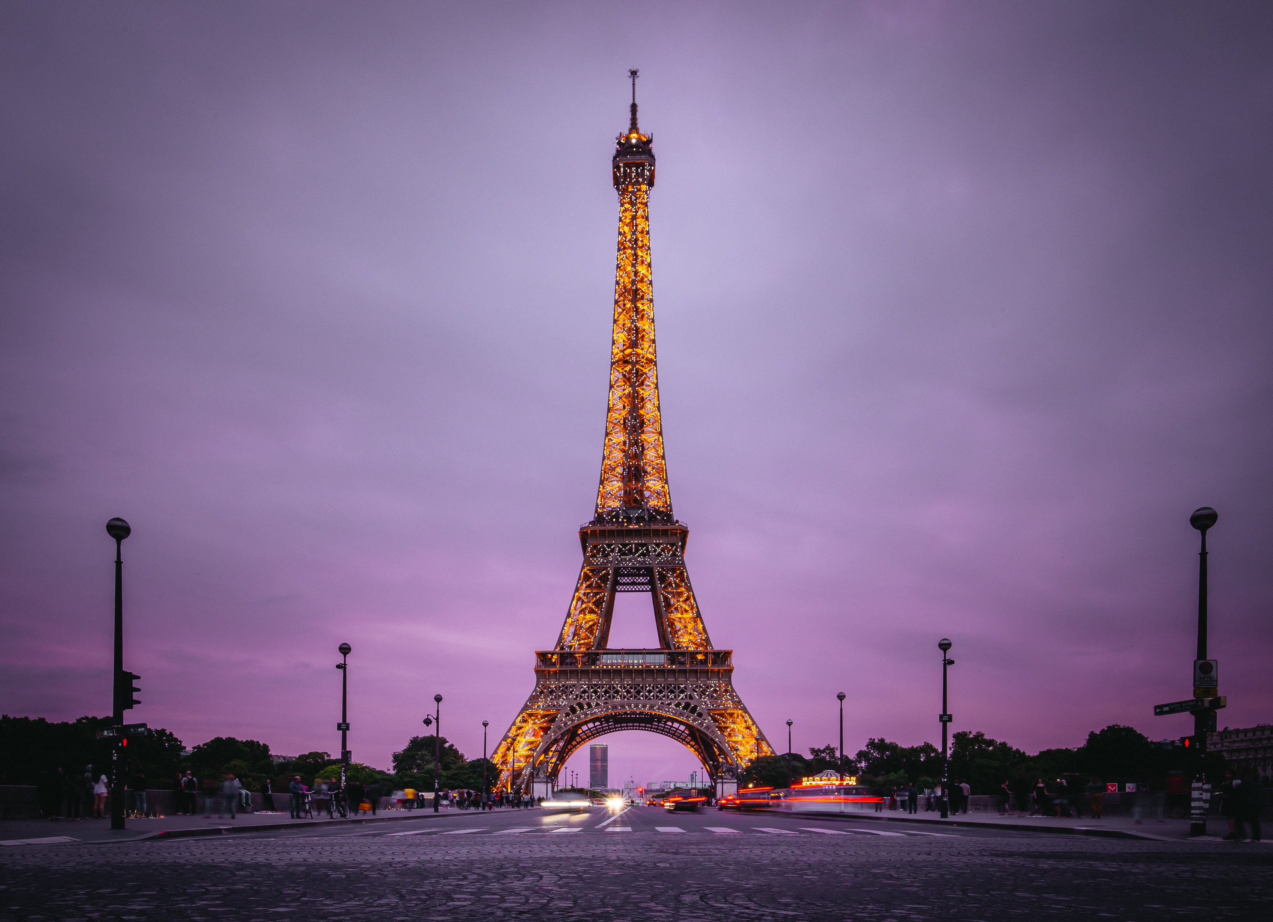 Eiffel Tower Wallpaper 4k Aesthetic Paris France Evening
