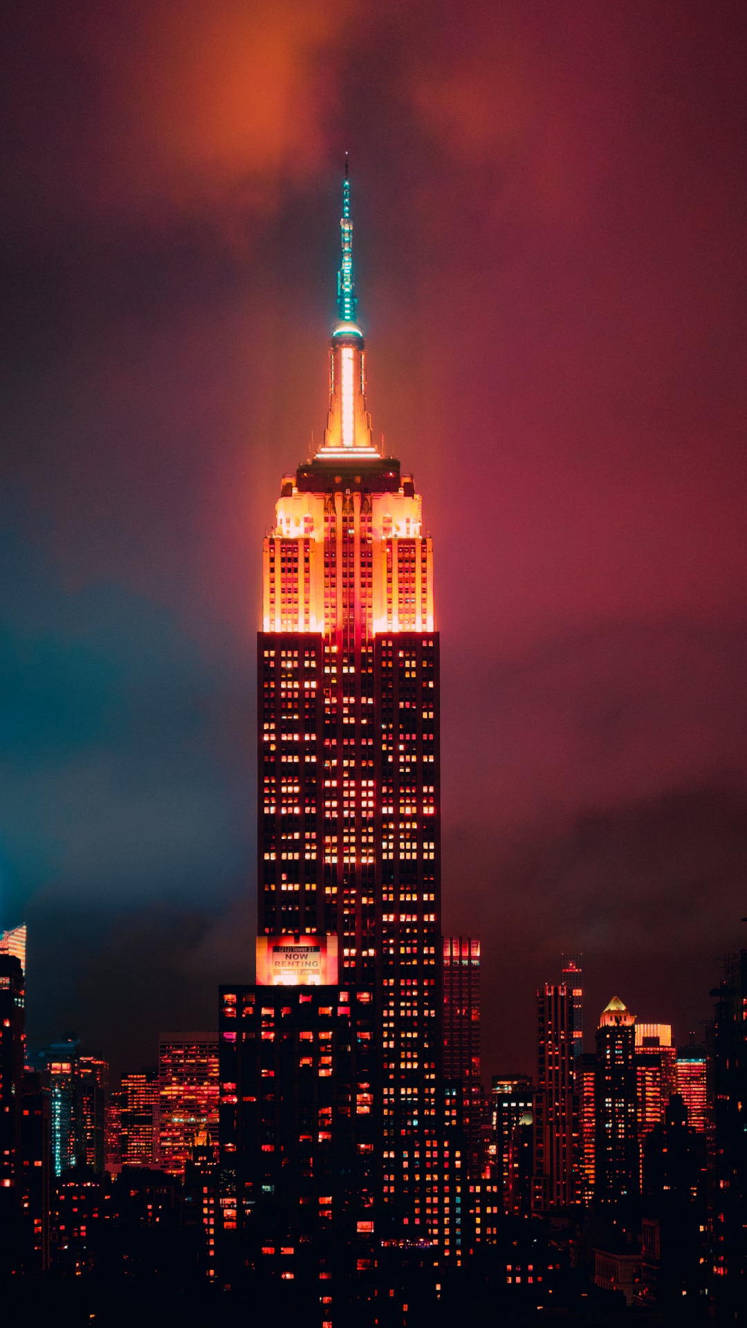 Empire State Building Wallpaper 4K, Manhattan, New York City