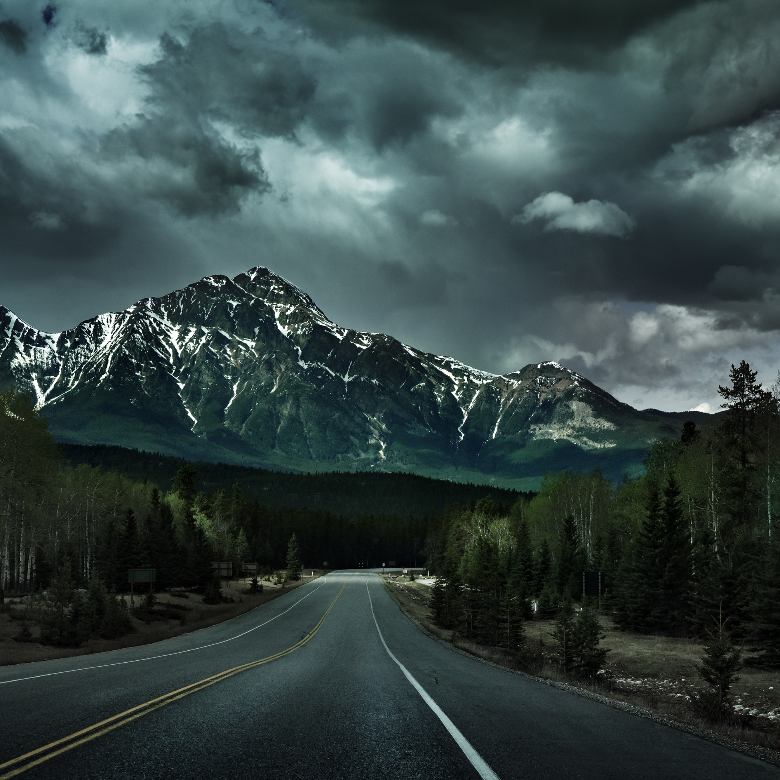 Endless Road Wallpaper 4K, Canadian Rockies, Nature, #3941