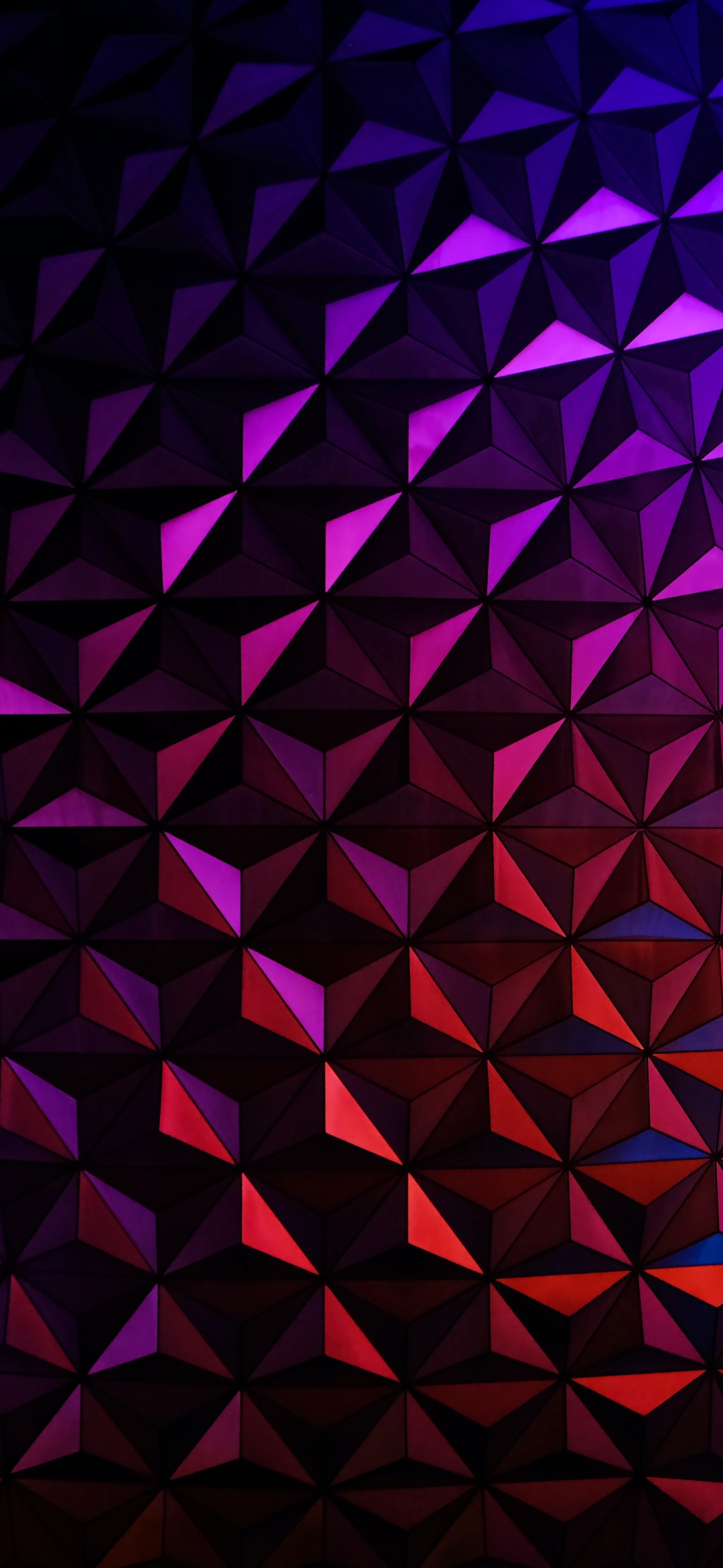Download Space Aesthetic Purple Triangle Earth Wallpaper