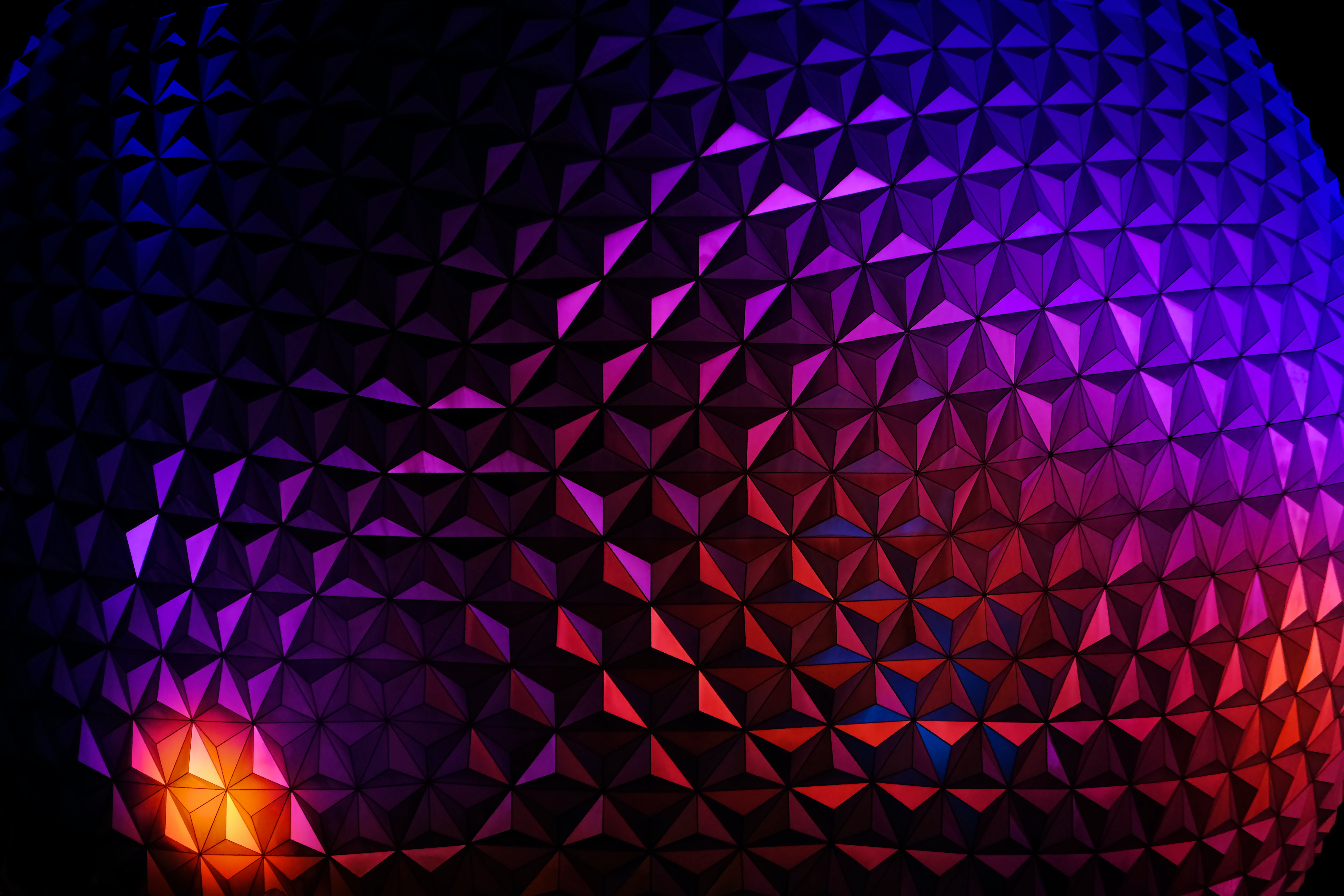 Epcot Wallpaper 4k Texture Spaceship Earth Pattern Abstract 6791