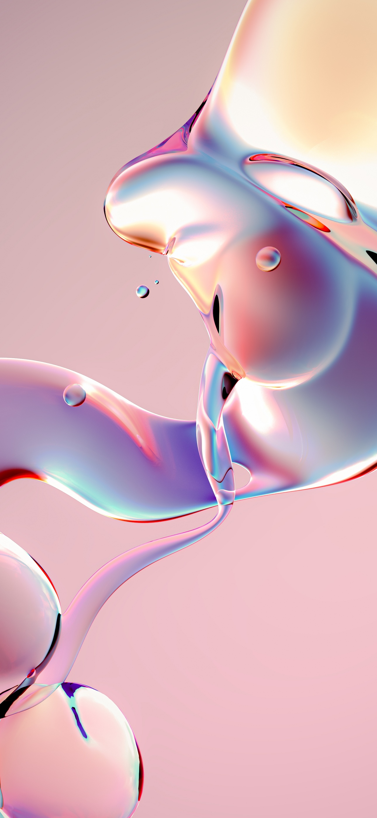 Fluidic Wallpaper 4K, Glossy, Abstract, #7663