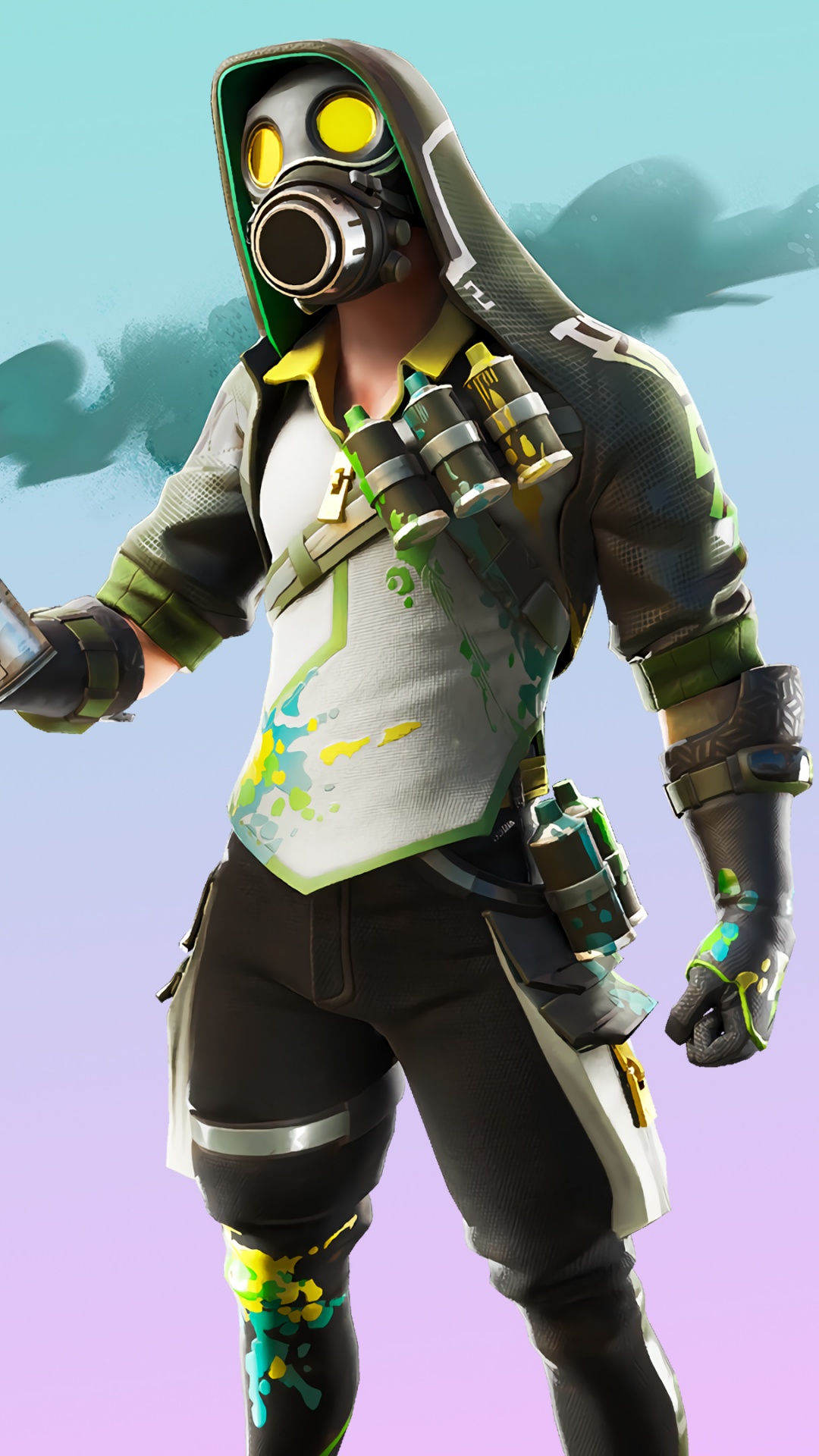 Fortnite Wallpaper 4K, Toxic Tagger, Outfit, Skin, Games, #485