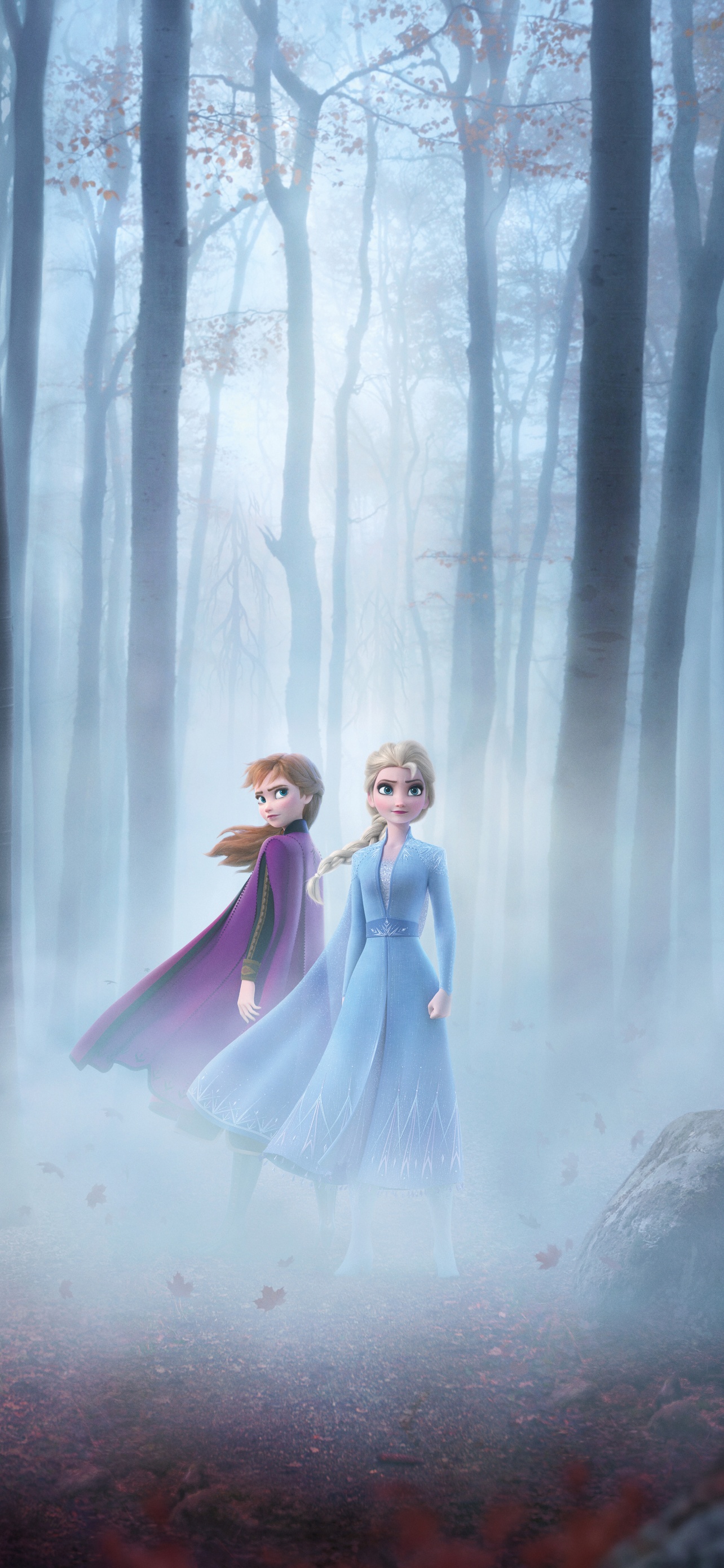 Frozen 2 Wallpaper 4K, Anna, Elsa, Enchanted Forest, 5K