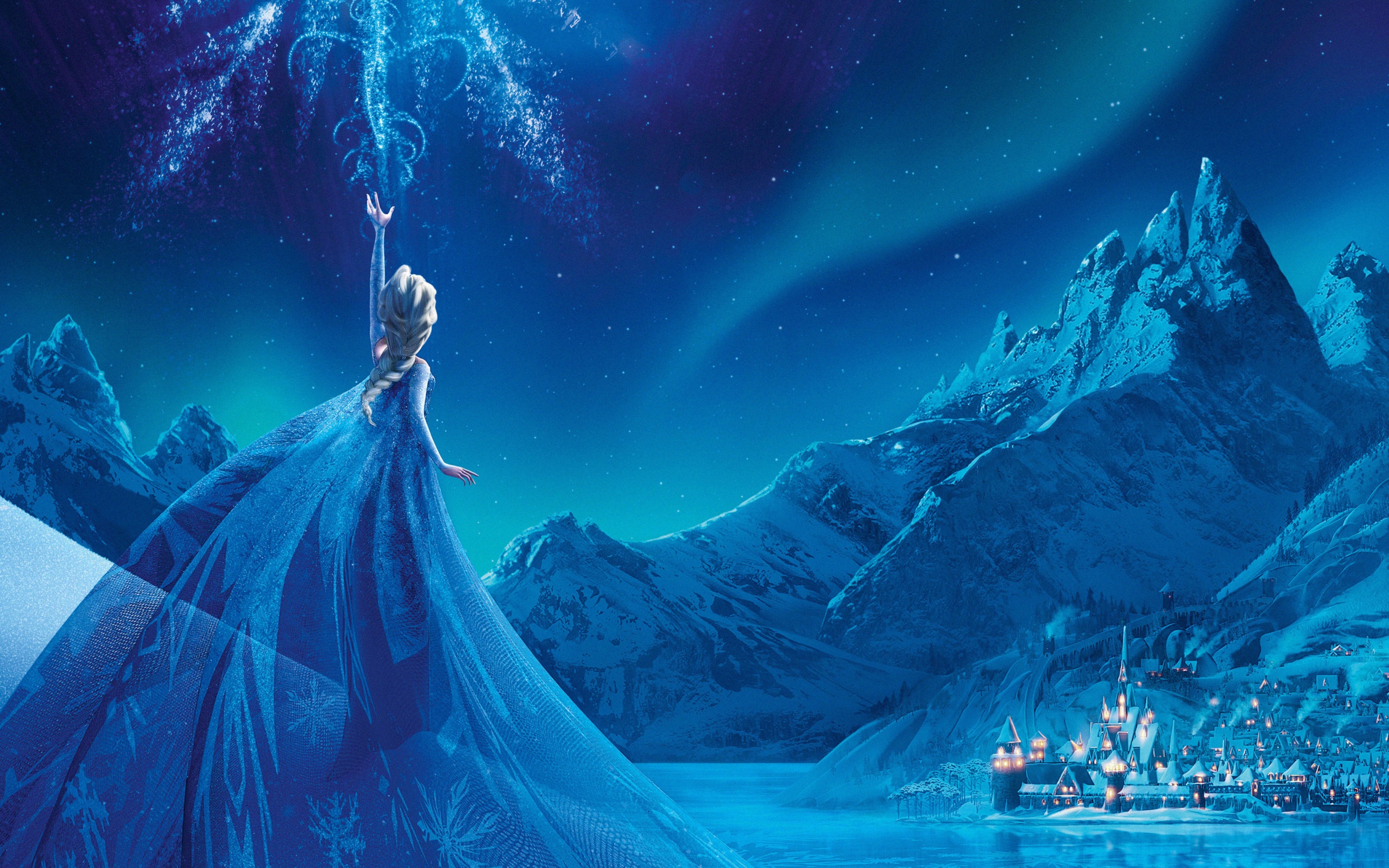 Frozen Wallpaper 4K, Elsa, Disney Princess, Animation