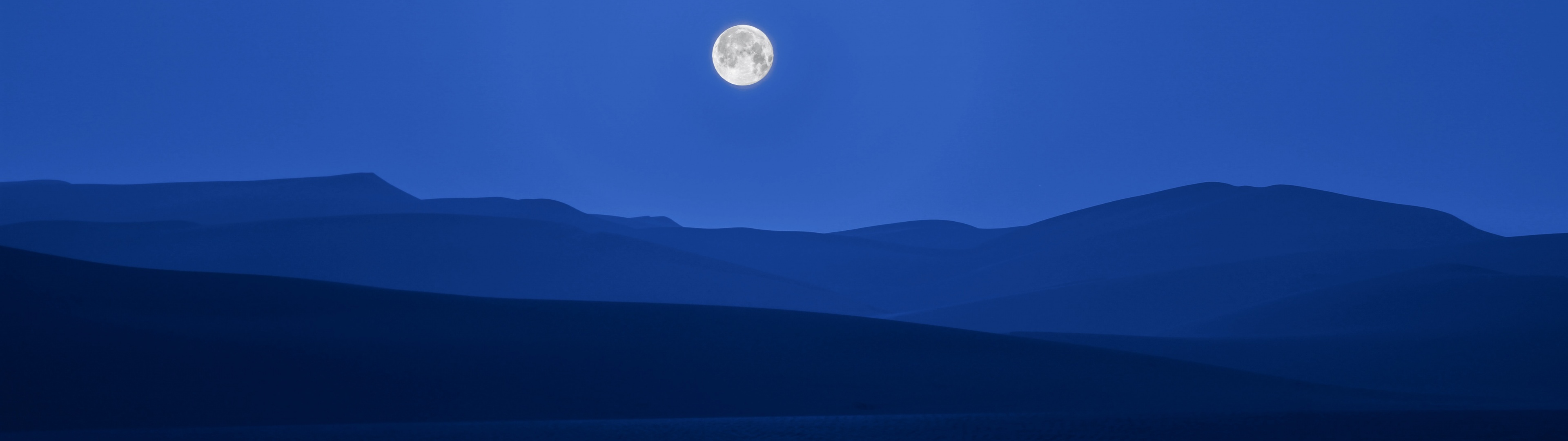 Mountains Moon Starry Sky Night Minimalism 4K HD Minimalism Wallpapers, HD  Wallpapers
