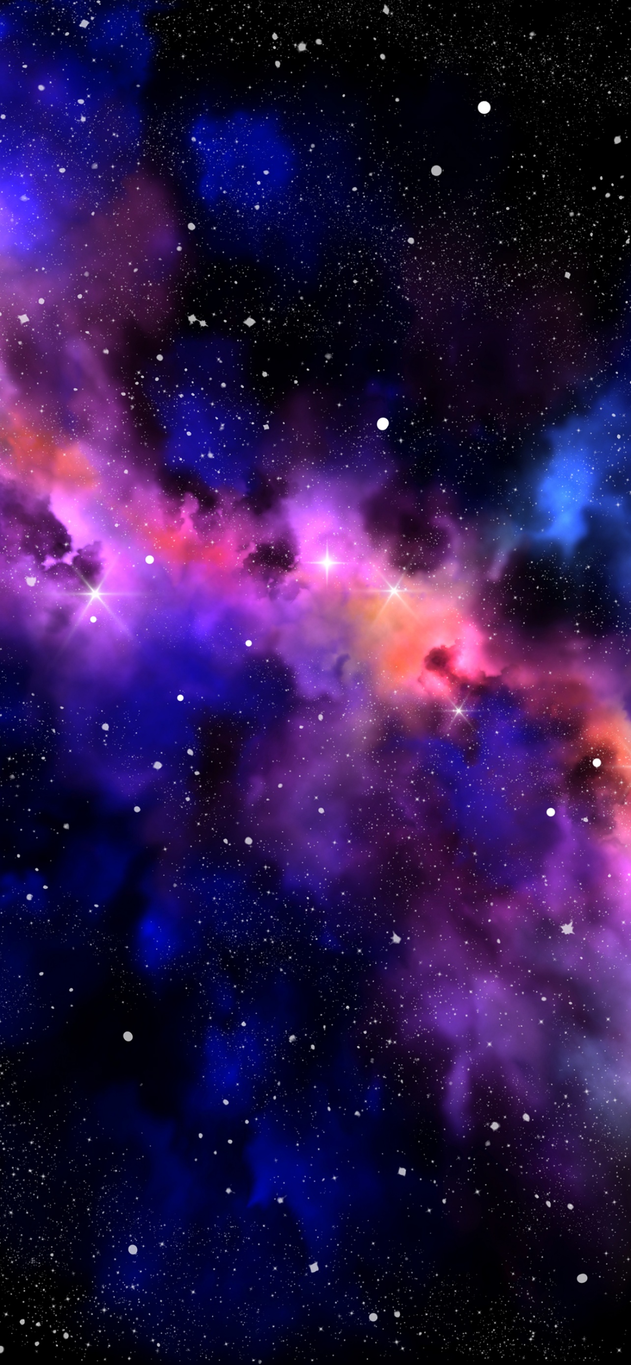 Galaxy Stars Space Digital Art 4K Wallpaper iPhone HD Phone 1010i