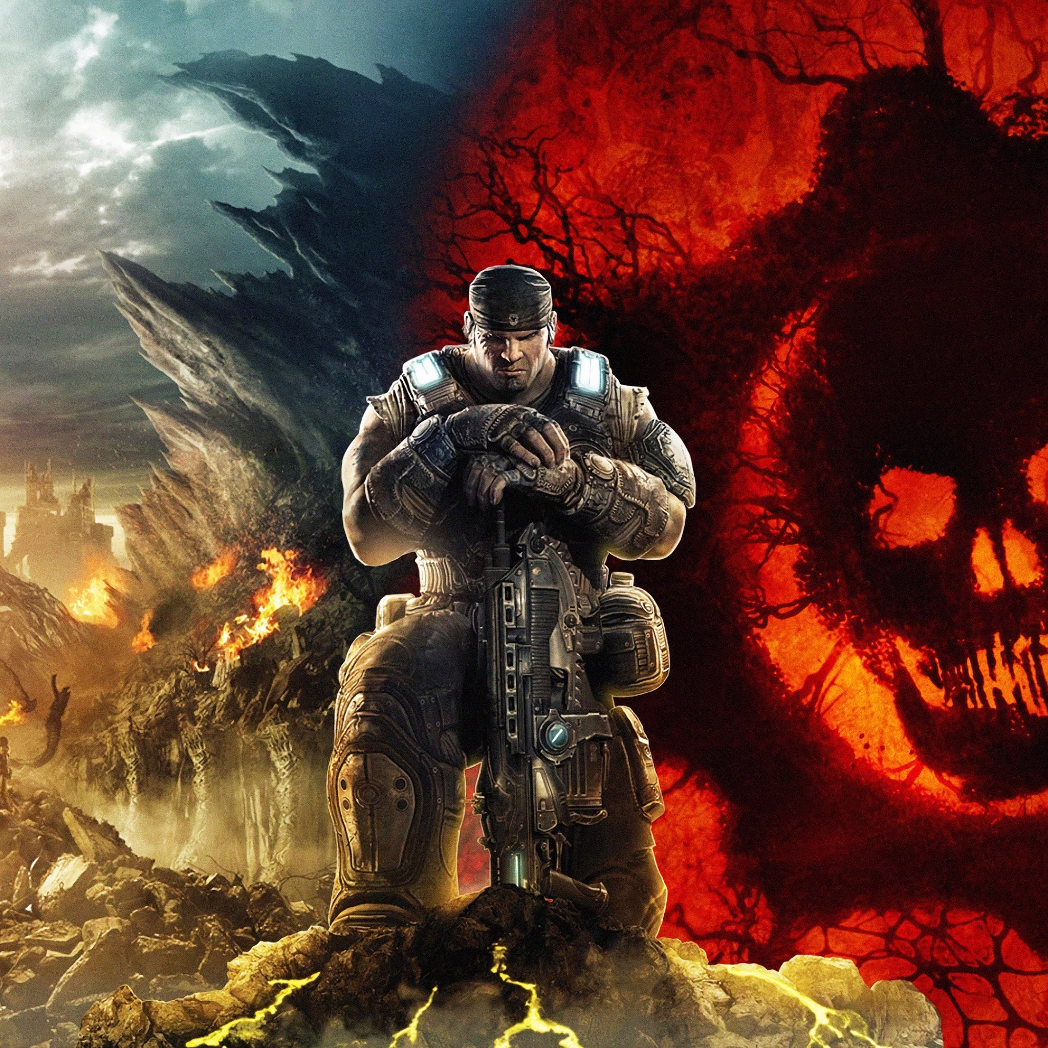 Gears of War 5 Wallpaper 4K, Marcus Fenix, Gears 5, Xbox One, Xbox