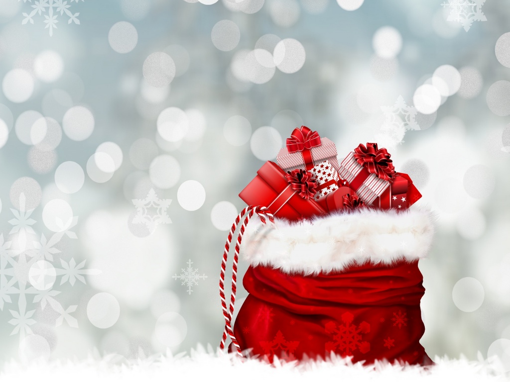 Gifts Wallpaper 4K, Santa's bag, Celebrations/Christmas, #3802