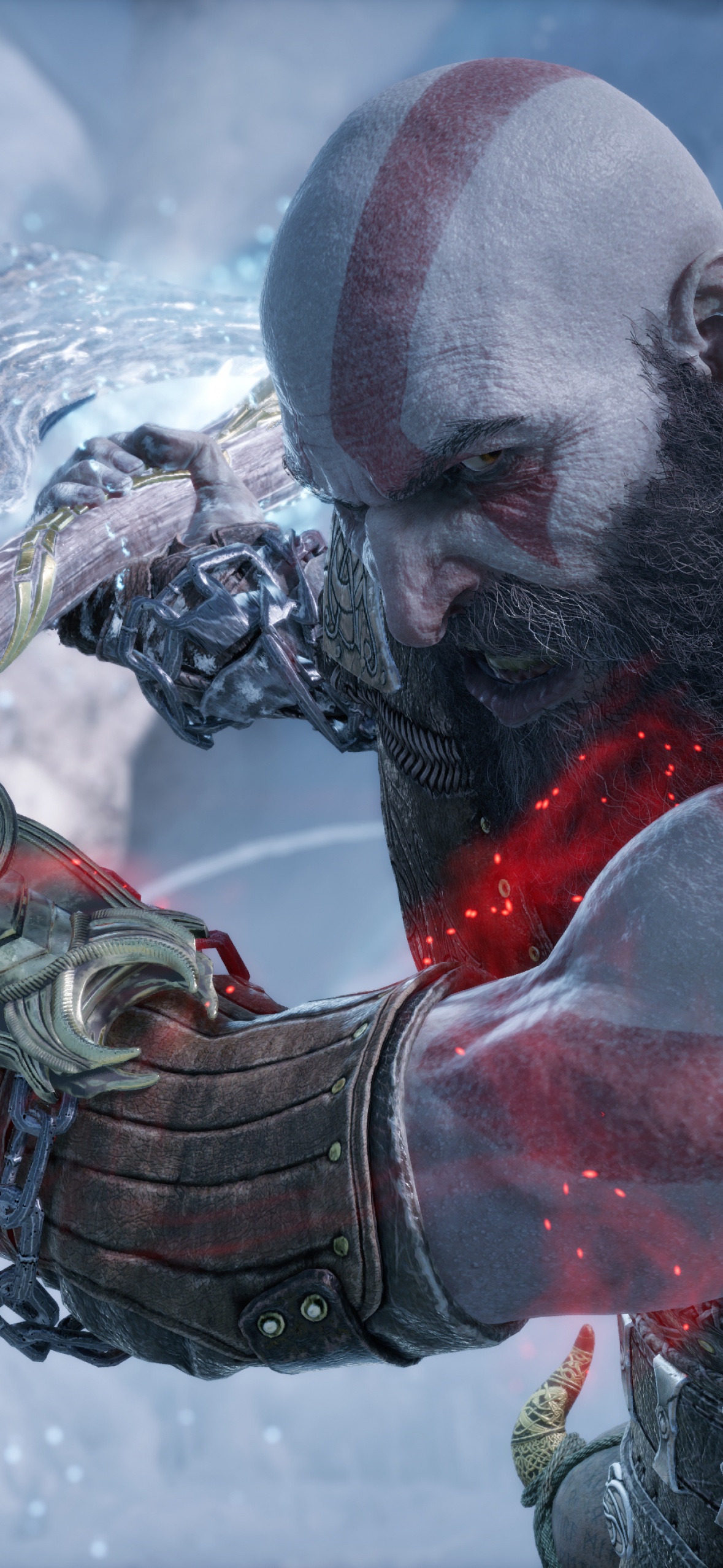 God of War Ragnarok Kratos PS5 4K Phone iPhone Wallpaper 7201b