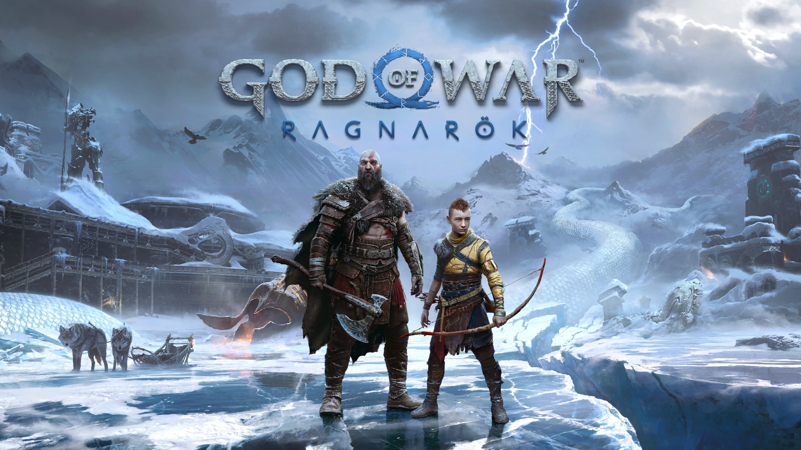 God of War Ragnarök Wallpaper 4K, Kratos, Atreus, Games, #8636