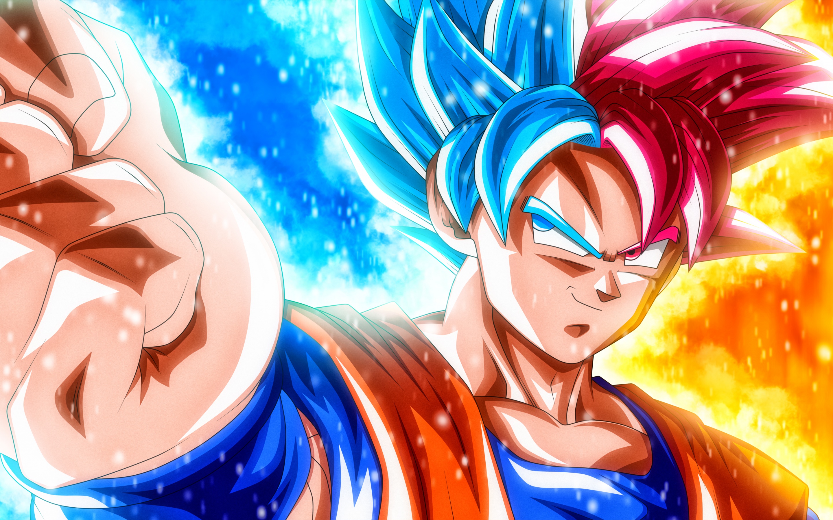 Super Saiyan God Goku (Blue Hair) - wide 5