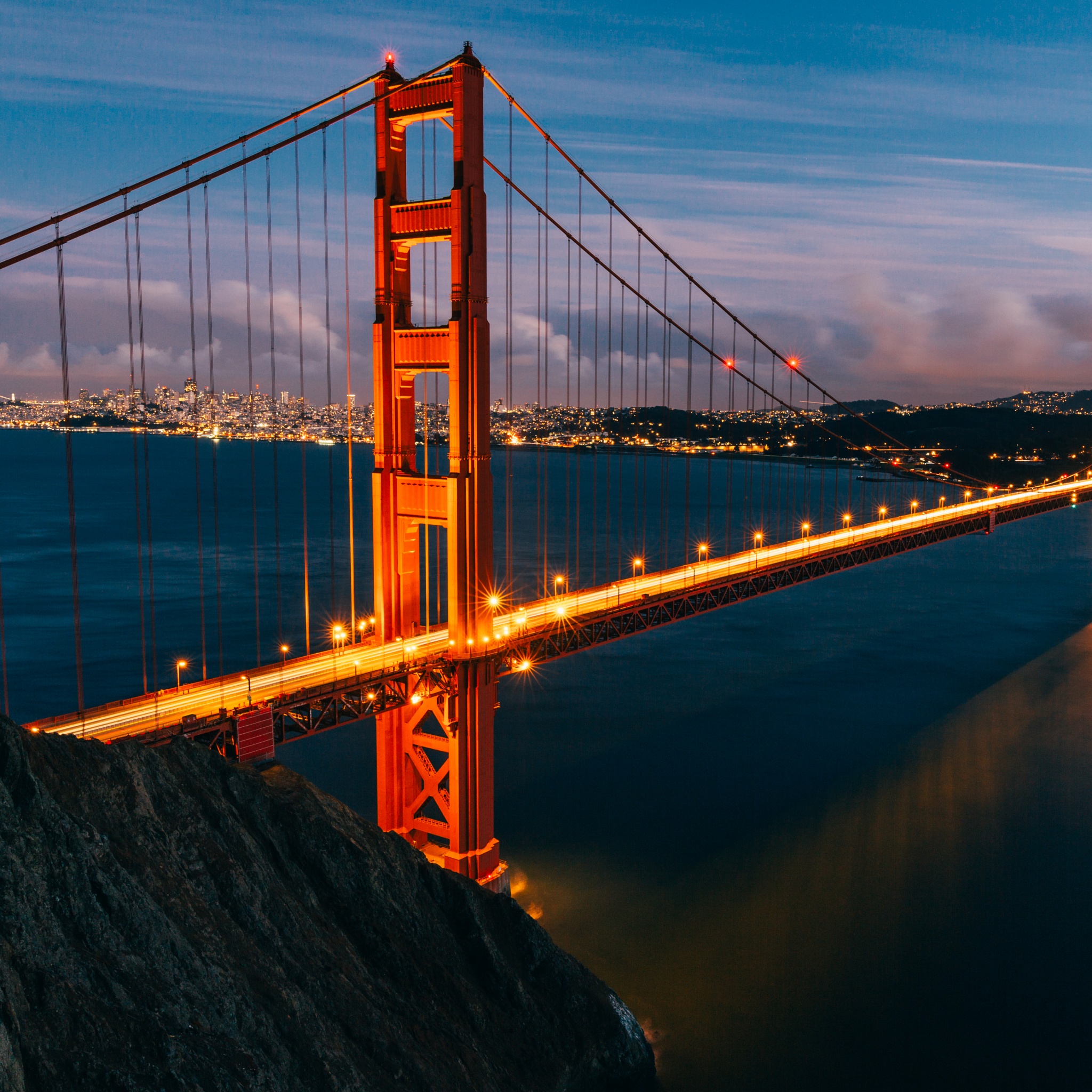 Golden Gate Bridge Wallpaper 4K, San Francisco, Evening, World, #5442